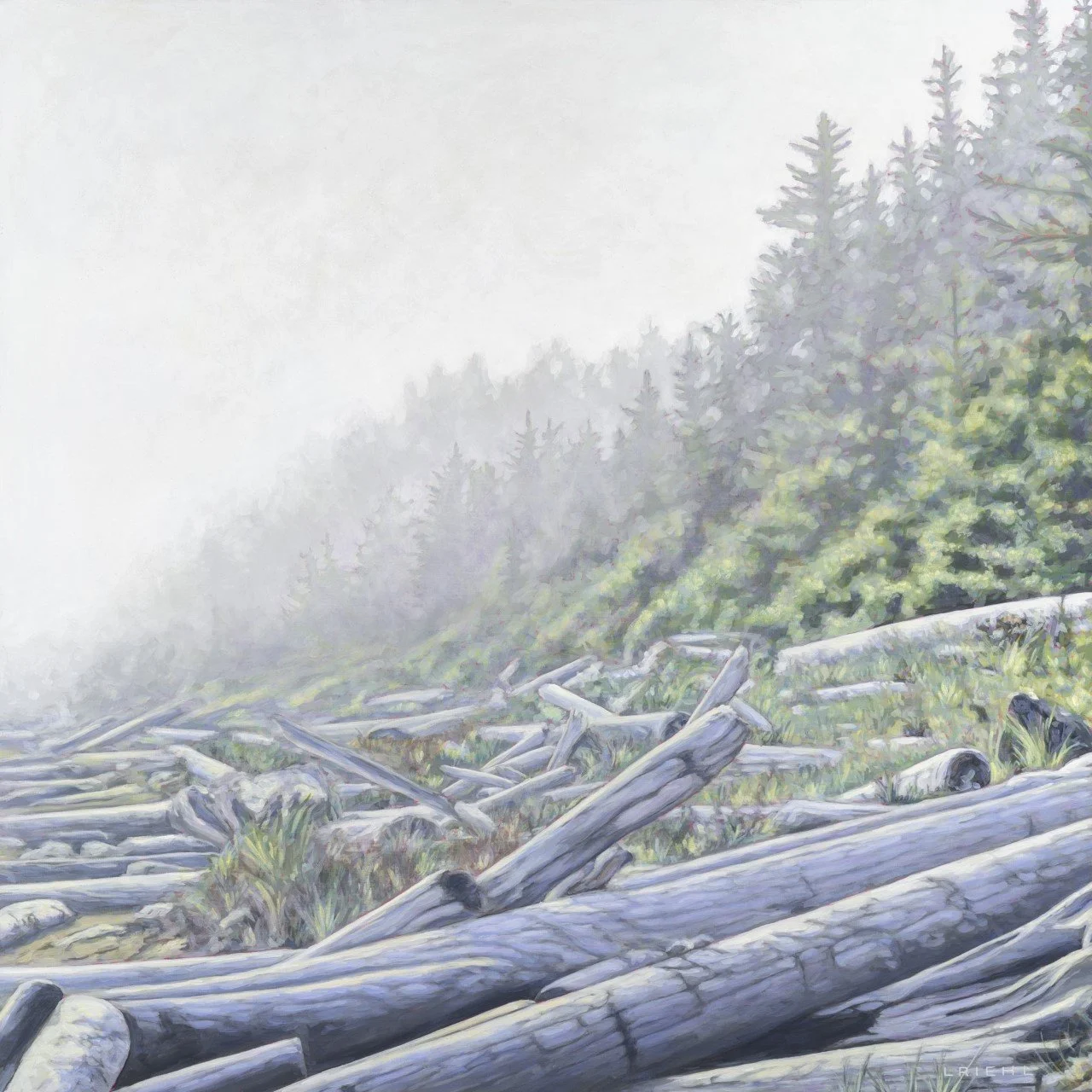 In The Moment, 36x36" (sold)