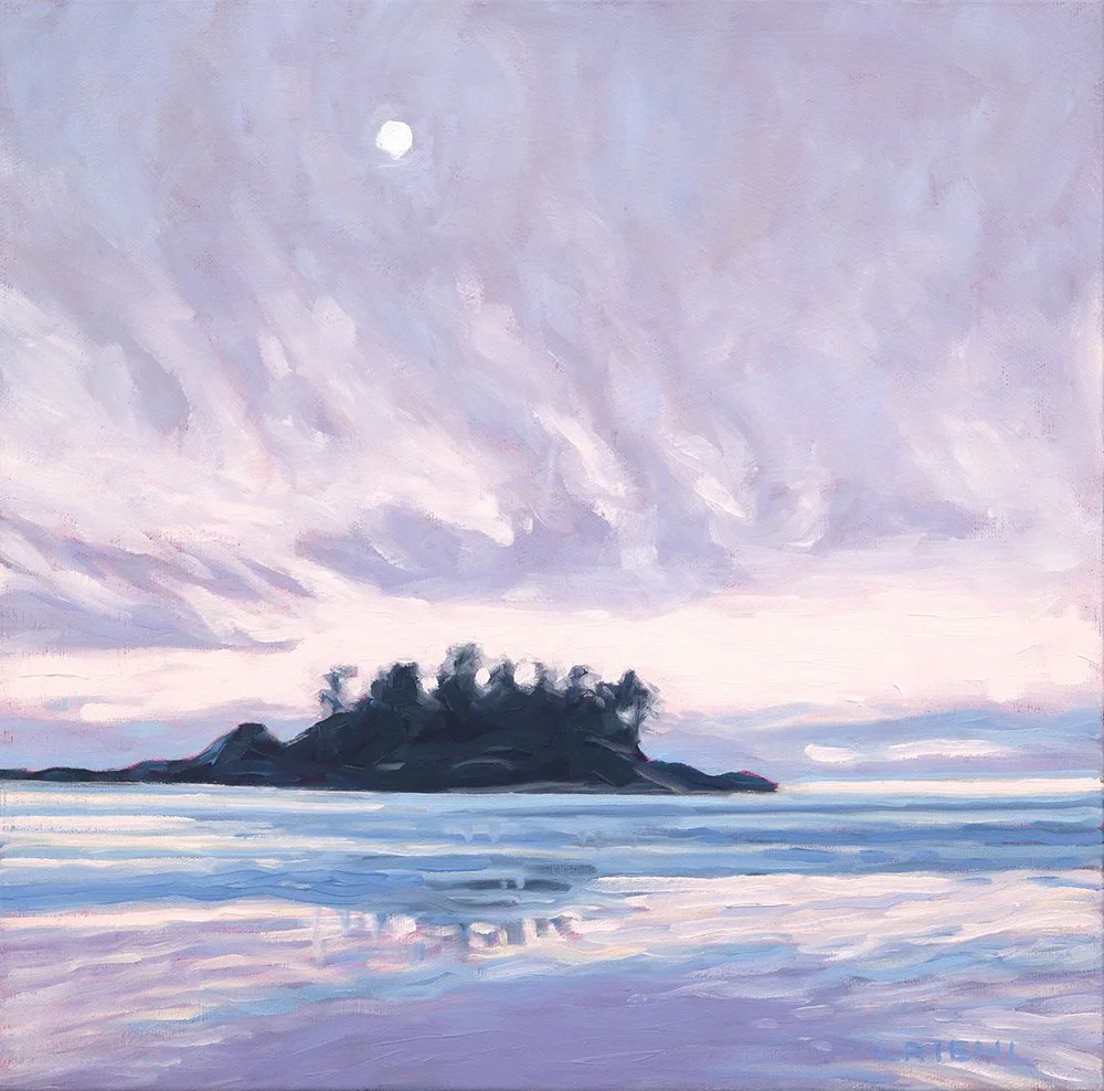 With a Feeling of Awe, 12x12" oil - $550