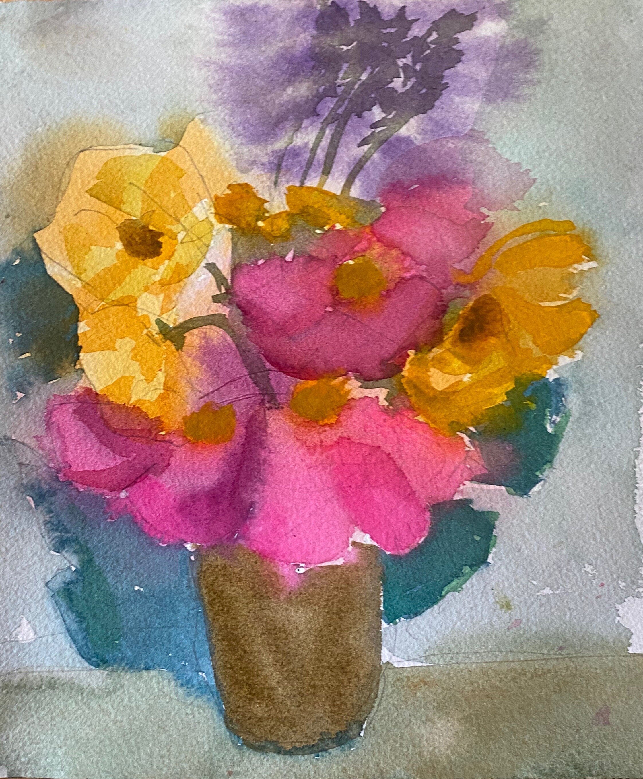 Summer Bouquet - Watercolor