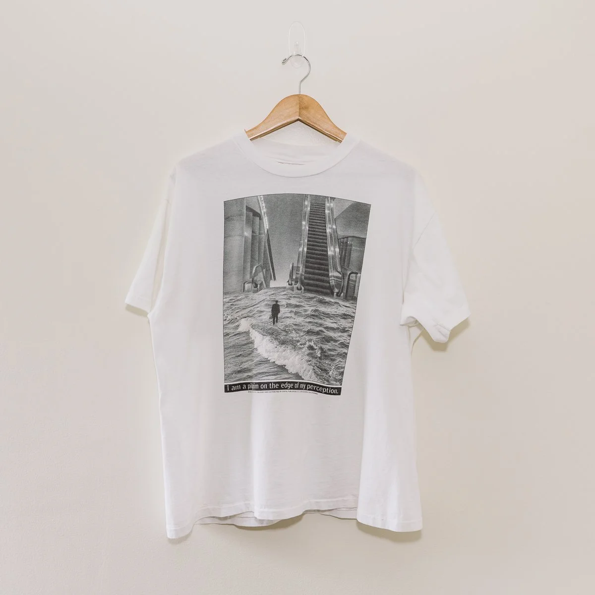 1995 Scott Mutter Escalator "I Am A Pilgrim” Art Single Stitch Shirt (XL)