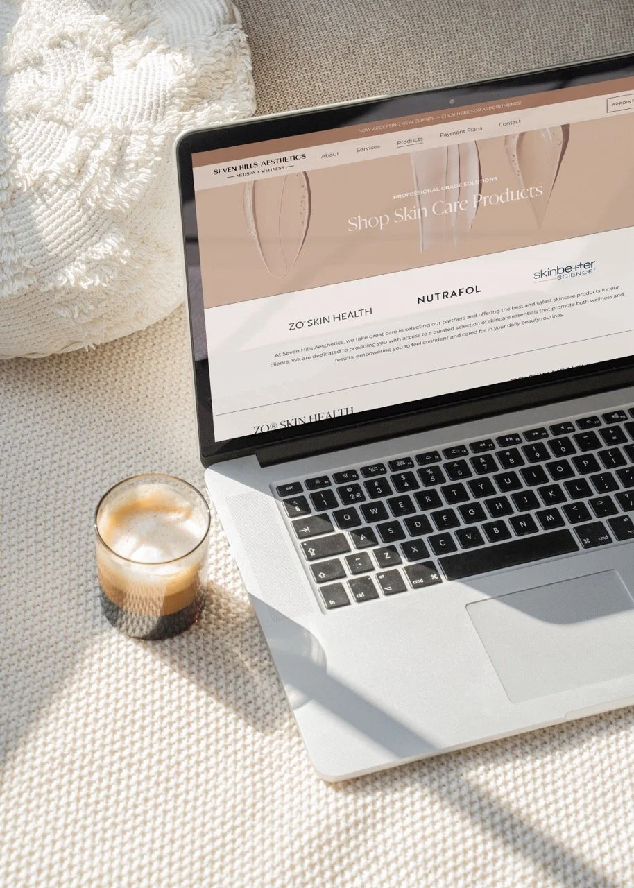 Website for medical aesthetician squarespace