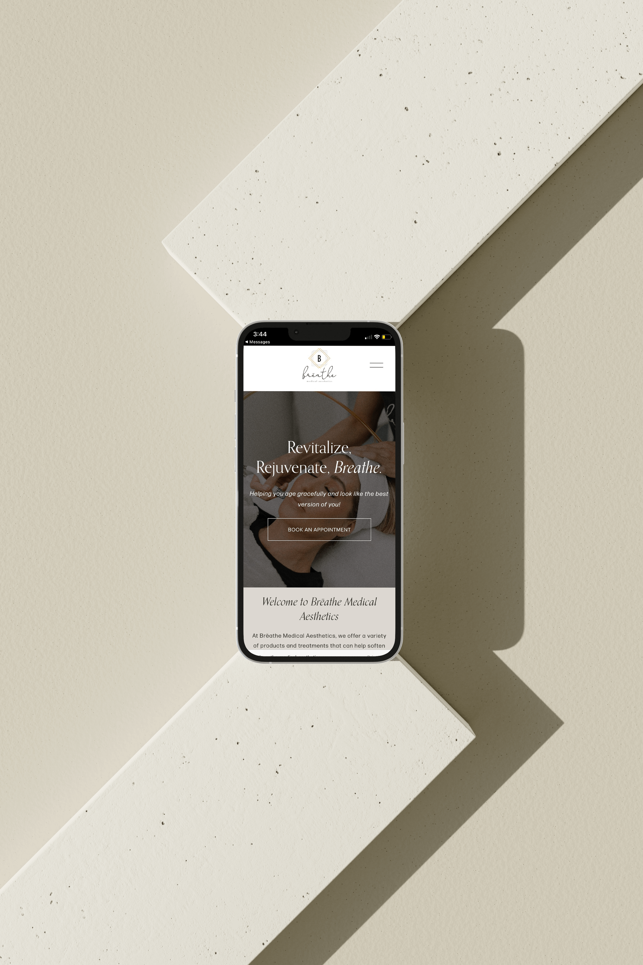 Aesthetician website inspiration