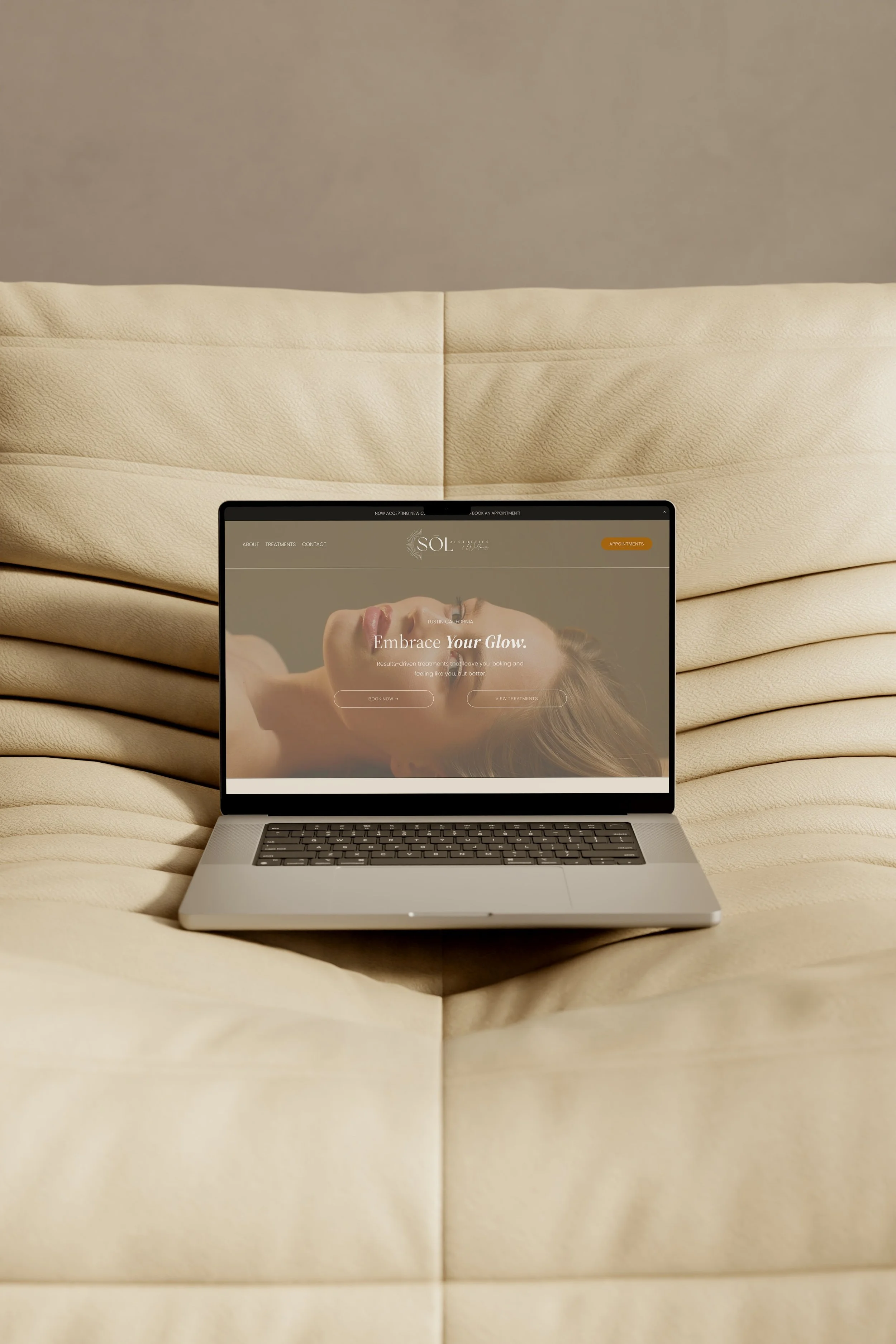 Website for medical aesthetician squarespace