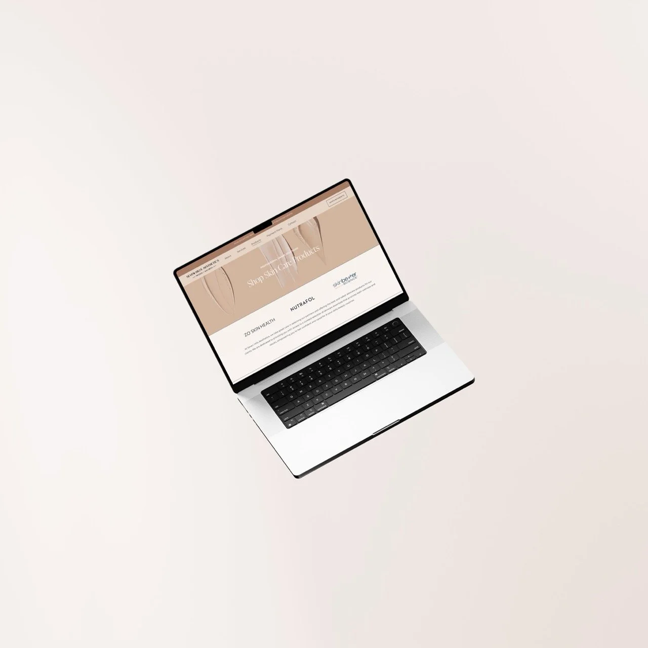 Aesthetician website inspiration