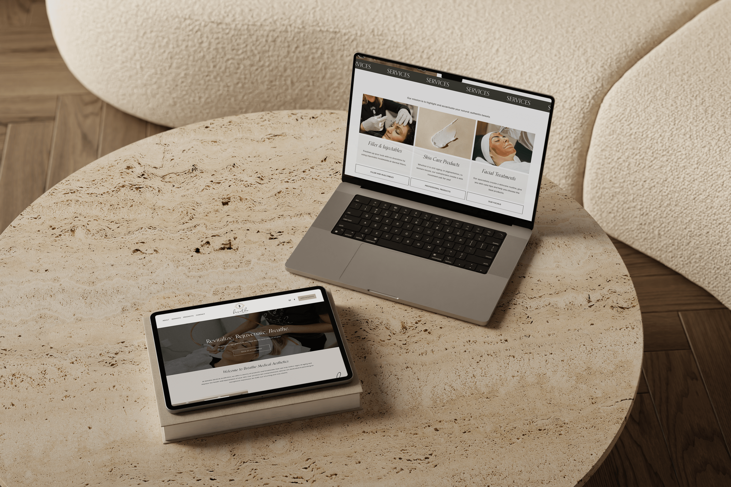 Website for medical aesthetician squarespace