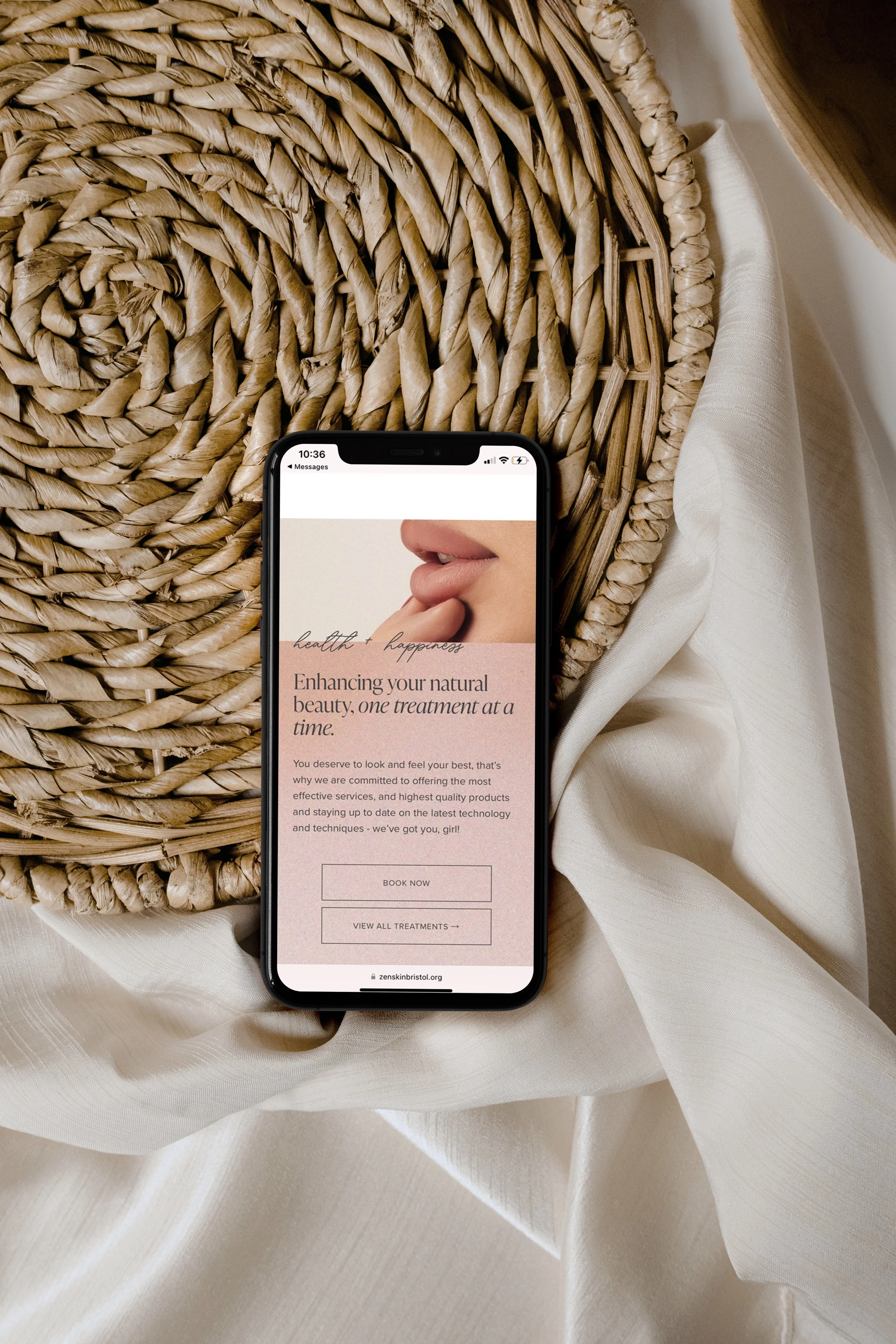 Aesthetician website inspiration