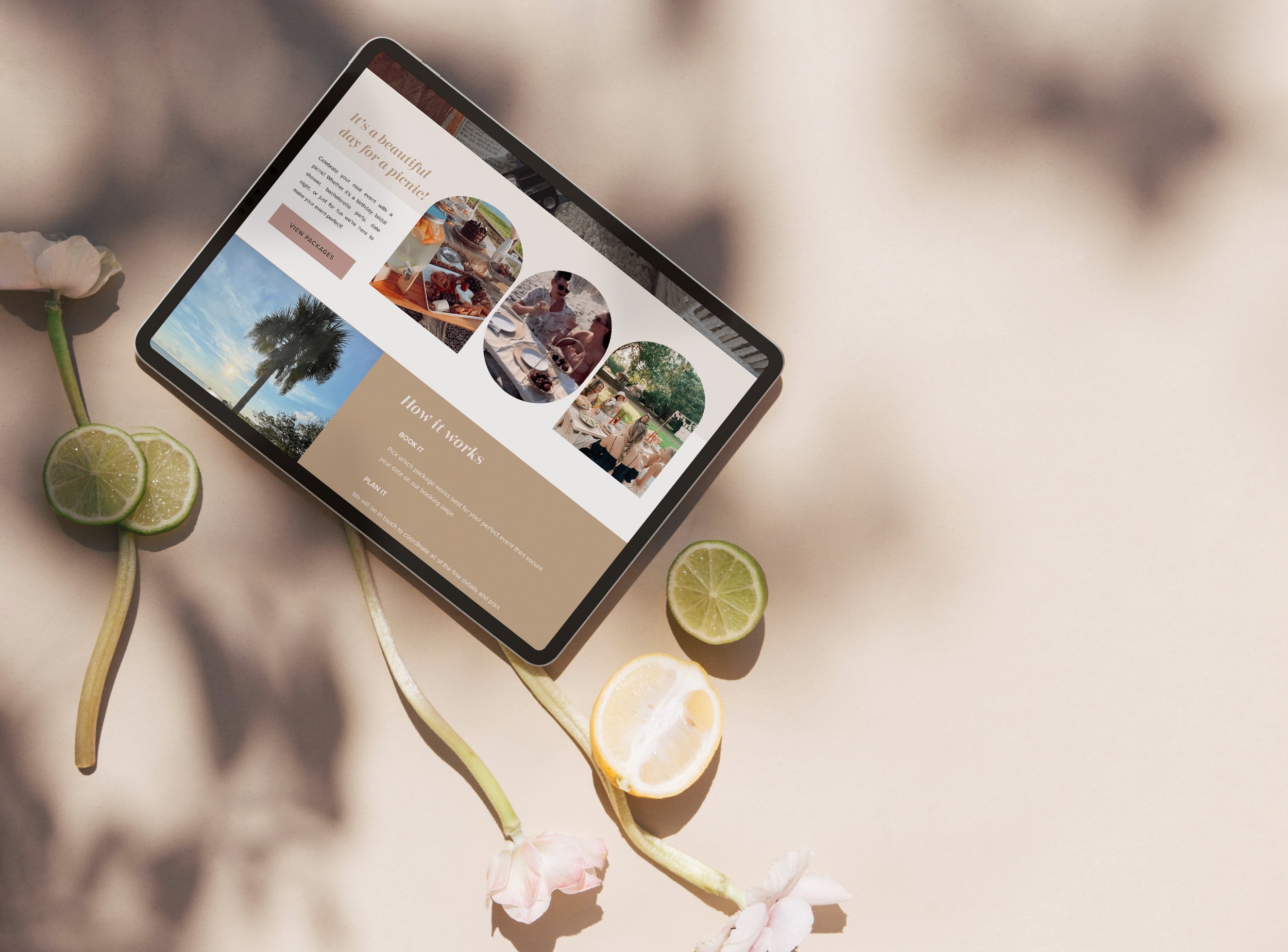 Luxury Pop-up Picnic Website