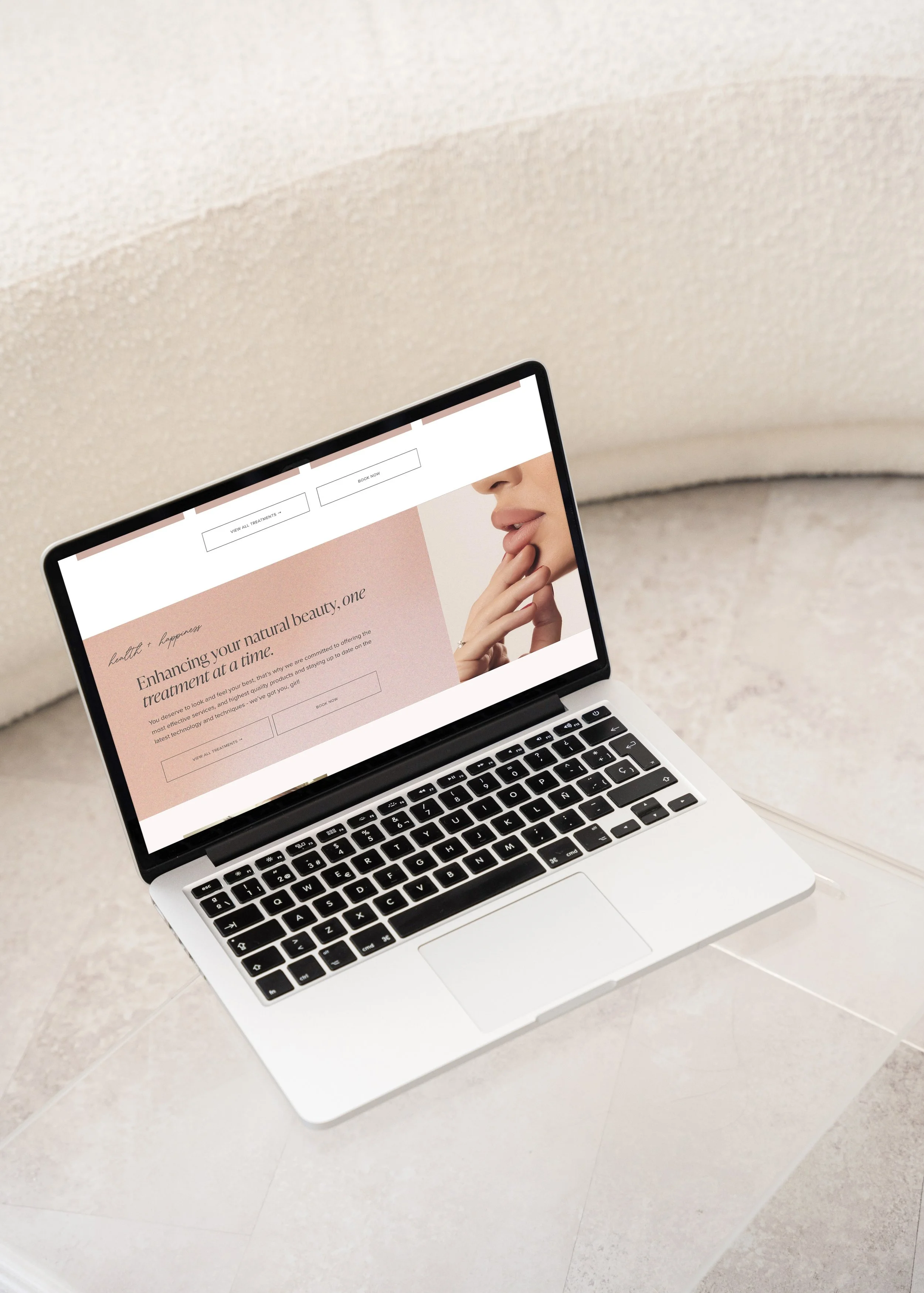 Website for medical aesthetician squarespace