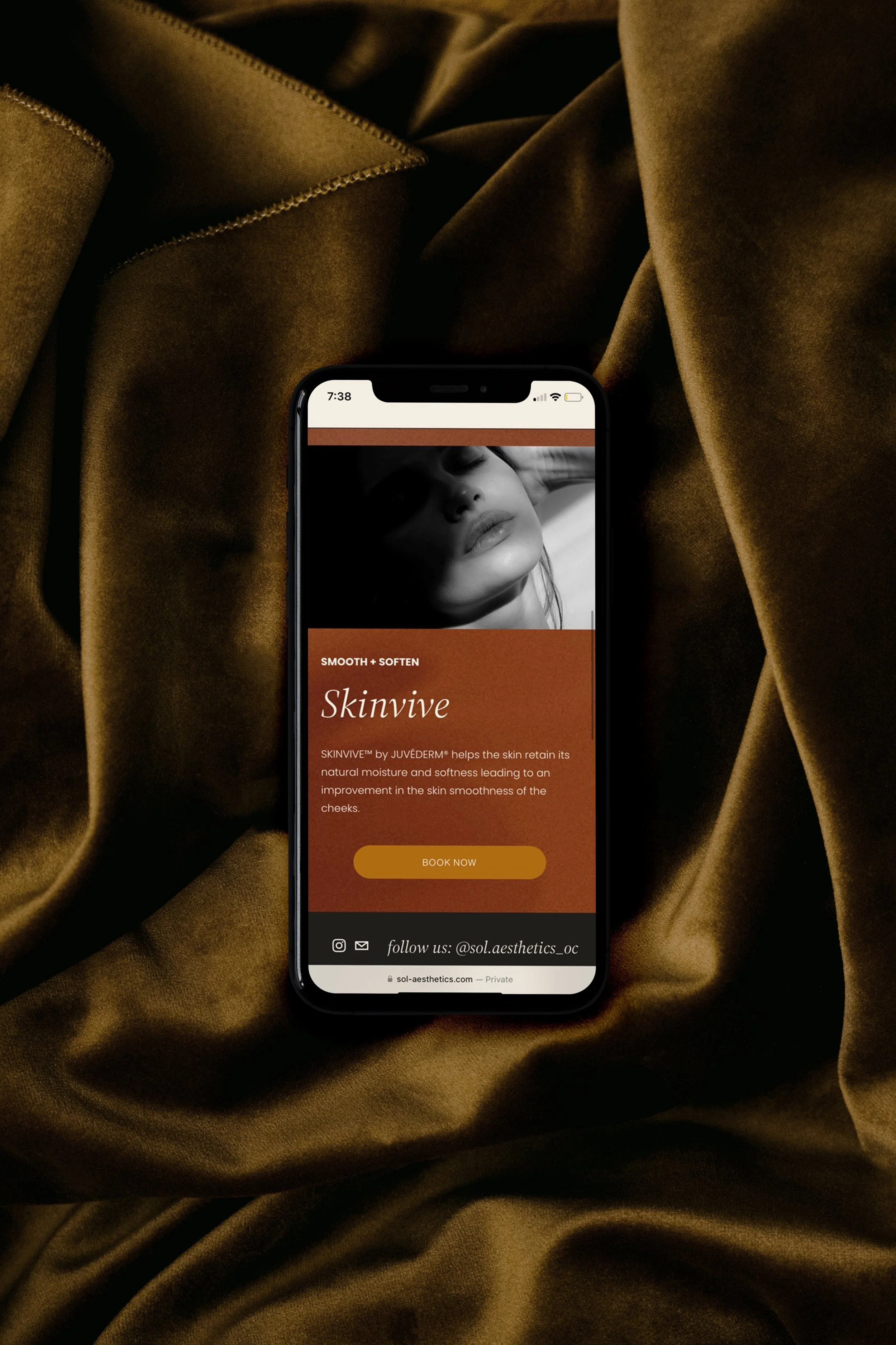 Website for medical aesthetician squarespace