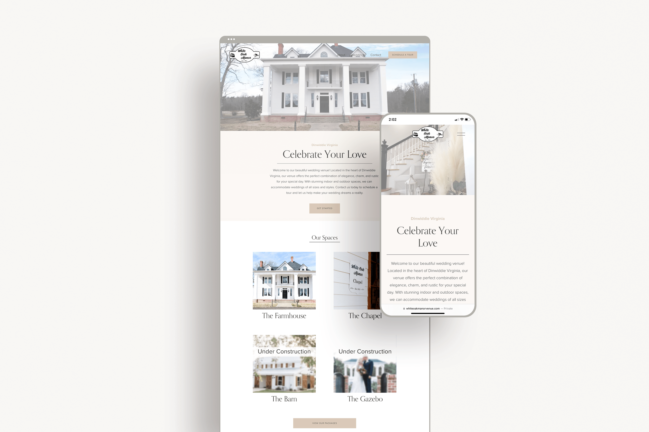 Wedding Venue Website Design