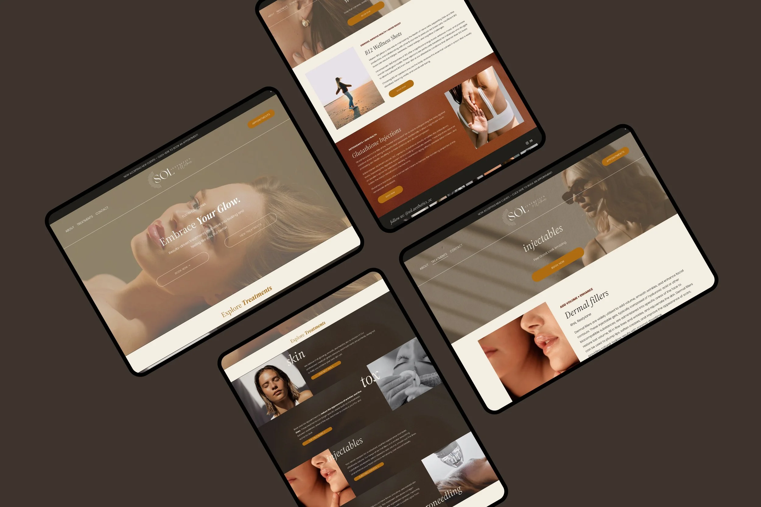 Website for medical aesthetician squarespace