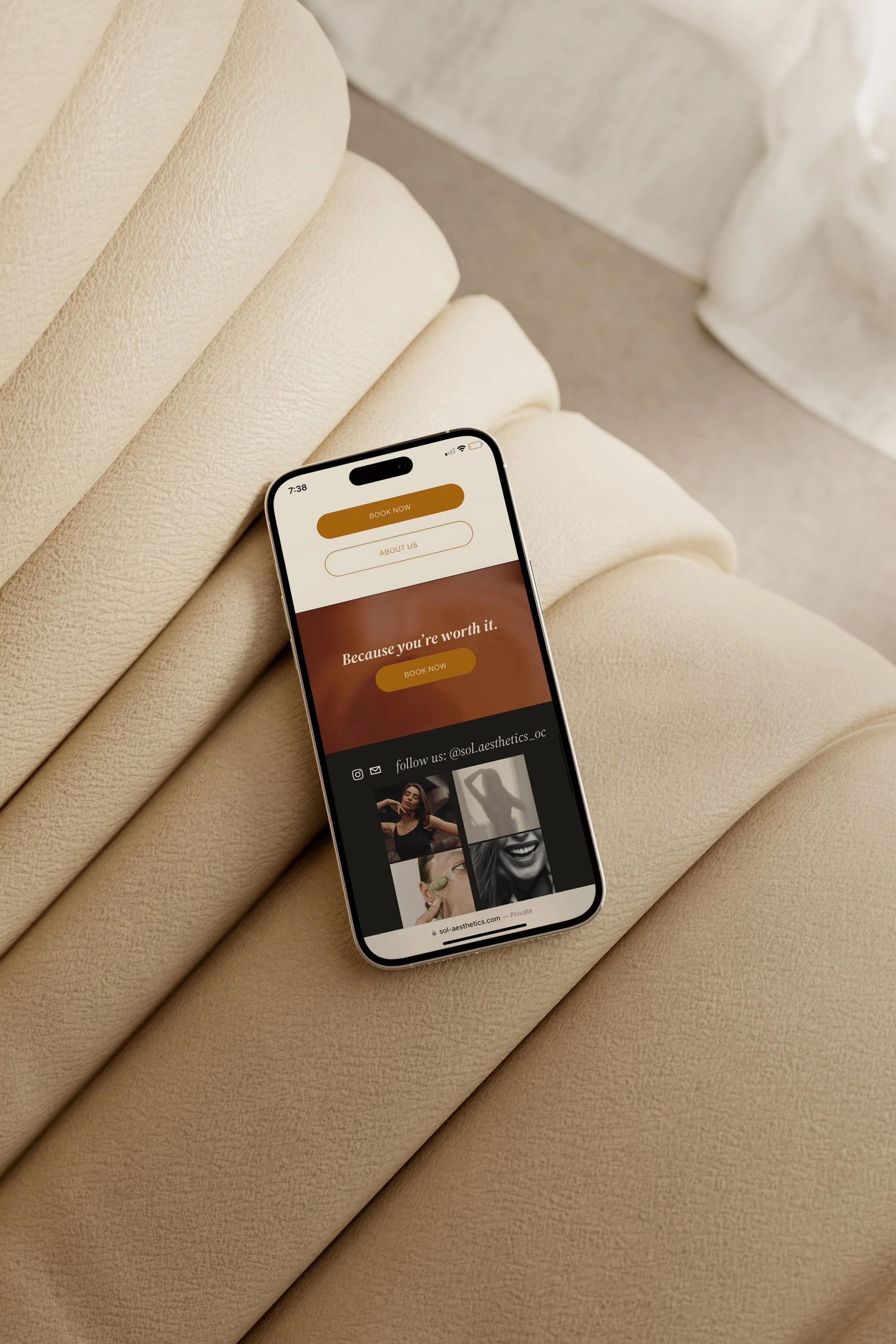 Website for medical aesthetician squarespace