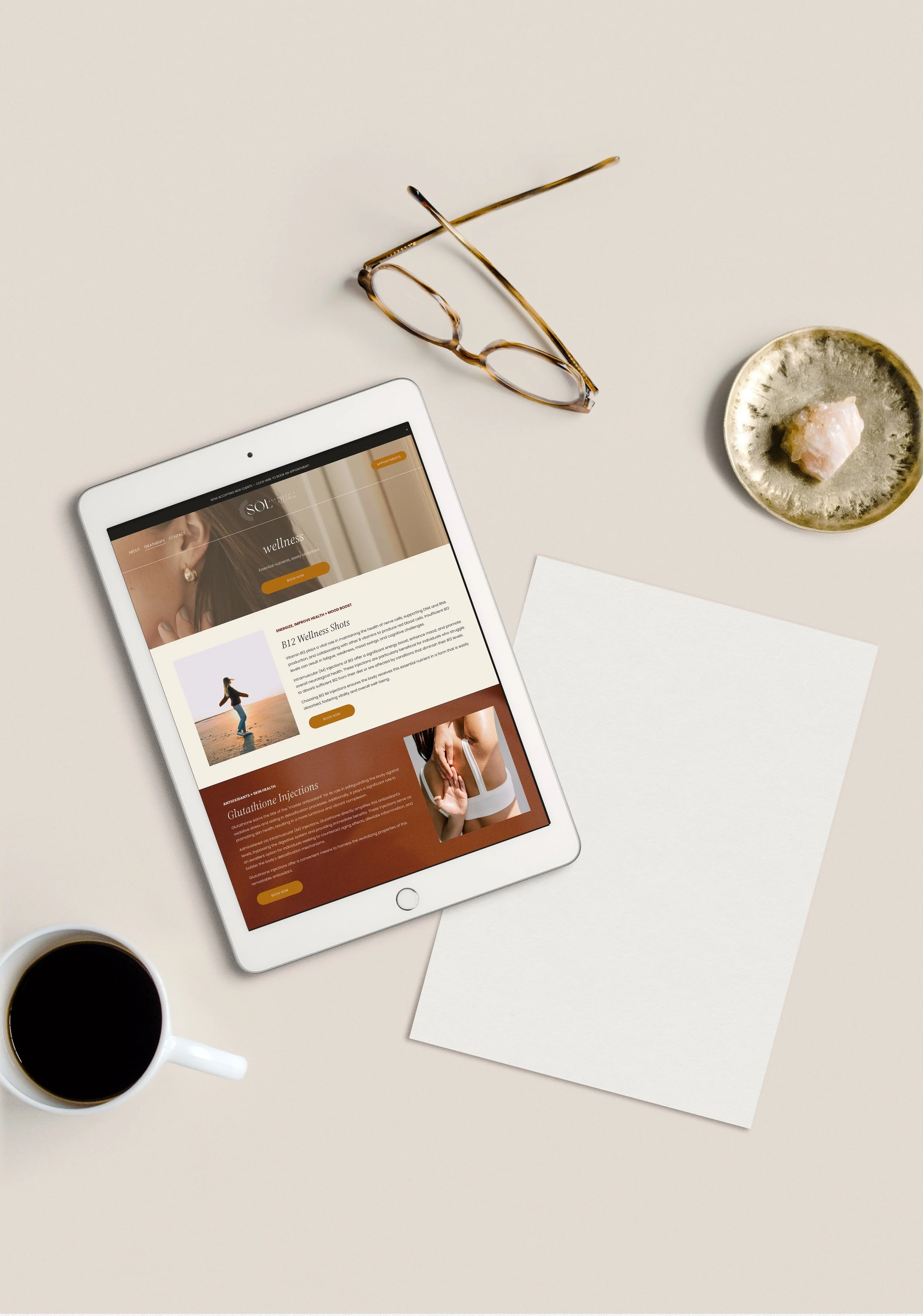 Aesthetician website inspiration