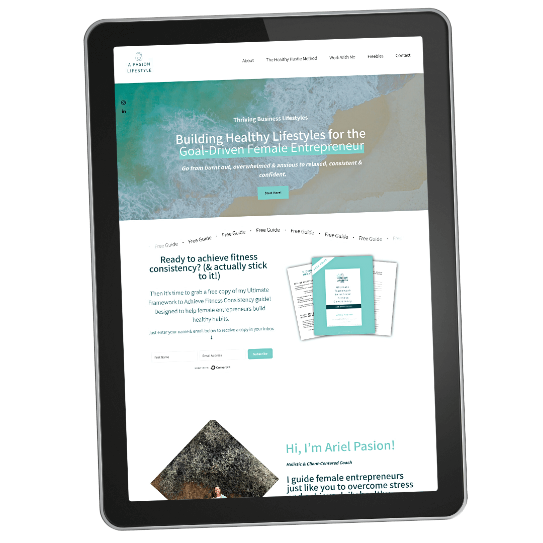 One day Squarespace website design