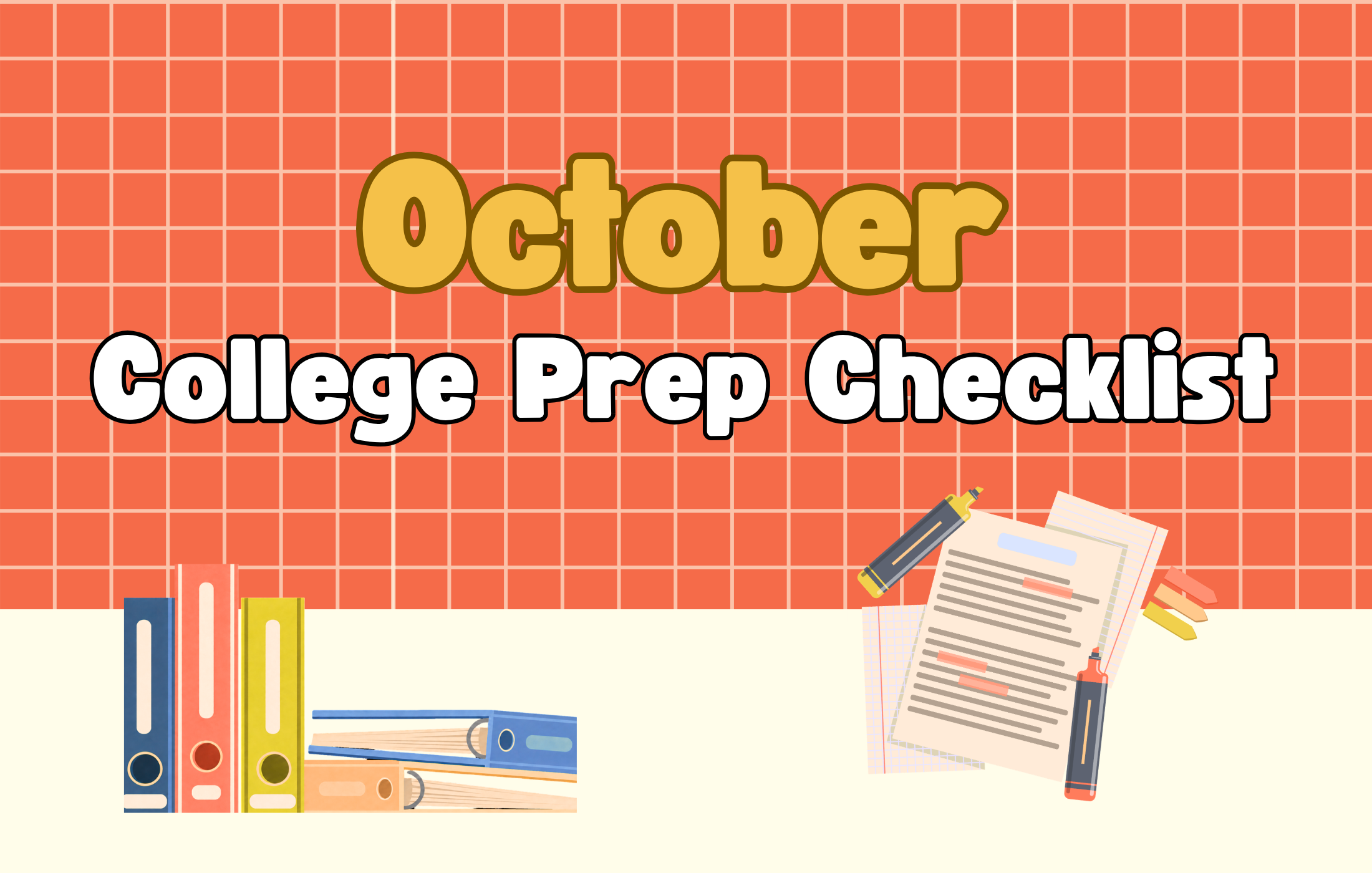 The October College Prep Checklist