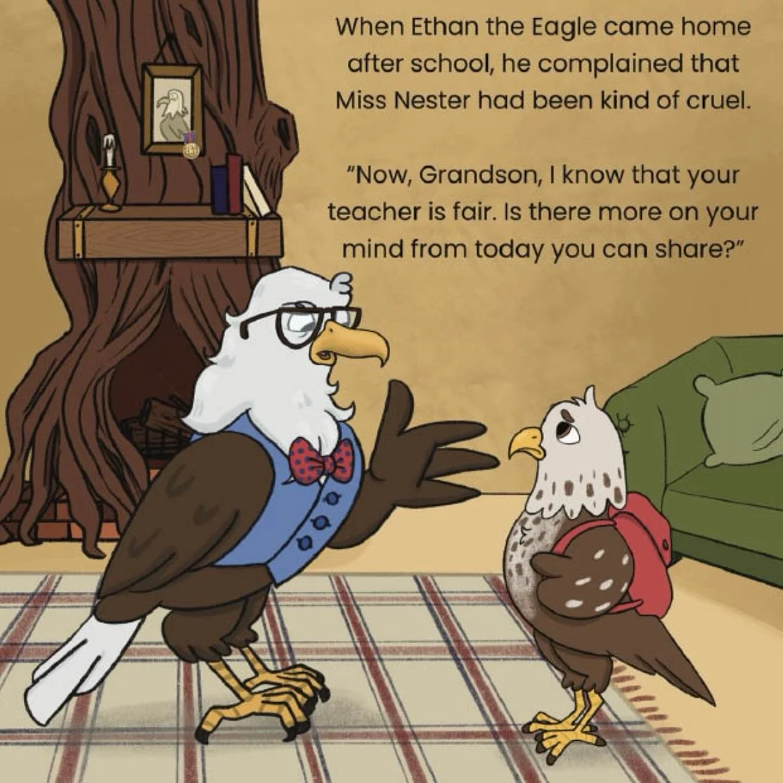 National American Eagle Day is celebrated every year on June 20th.  The day honors the bald eagle as the national symbol of the United States. I wanted Eagle main characters for my book about honor. @giv.sharp.art did such a great job designing the e