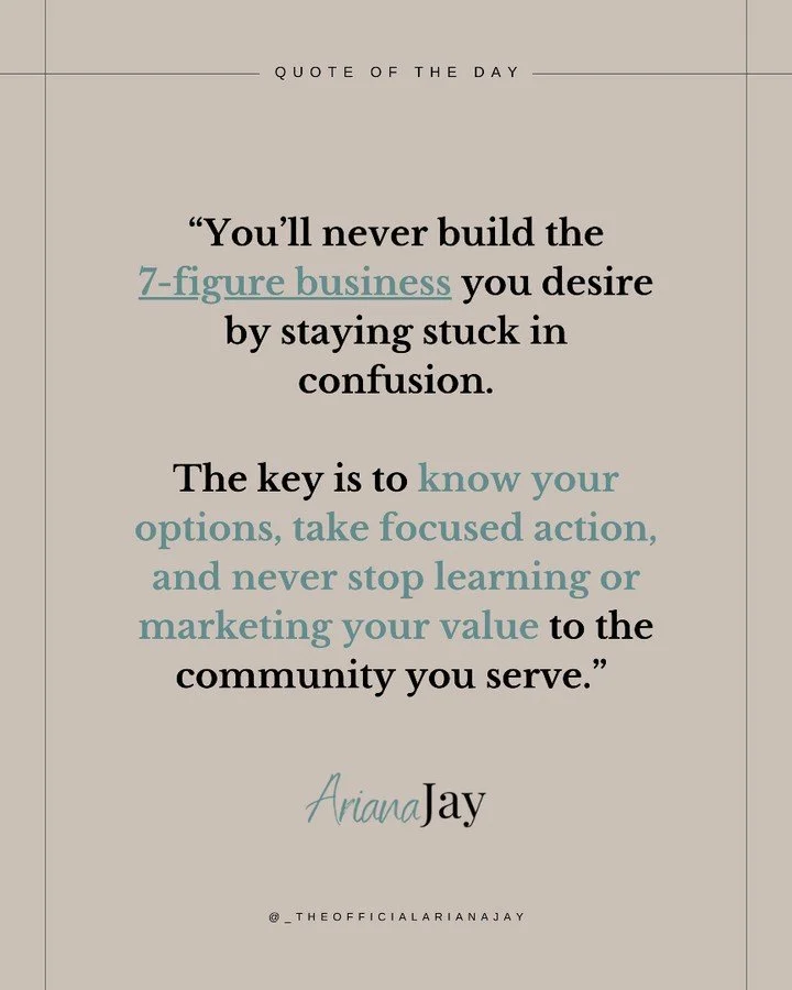 Let&rsquo;s be real&mdash;confusion doesn&rsquo;t build care businesses.
Clarity does.
Action does.
Marketing your value does.

If you&rsquo;re spinning your wheels, feeling overwhelmed, or stuck trying to &ldquo;figure it all out&rdquo;&mdash;it&rsq