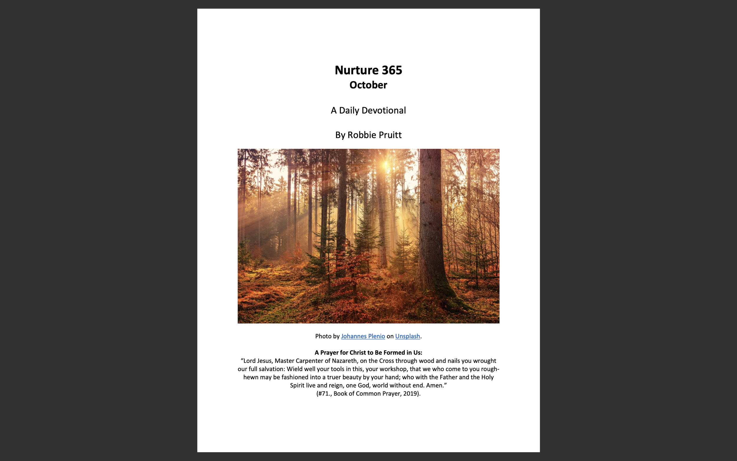 Nurture 365: October—A Daily Devotional