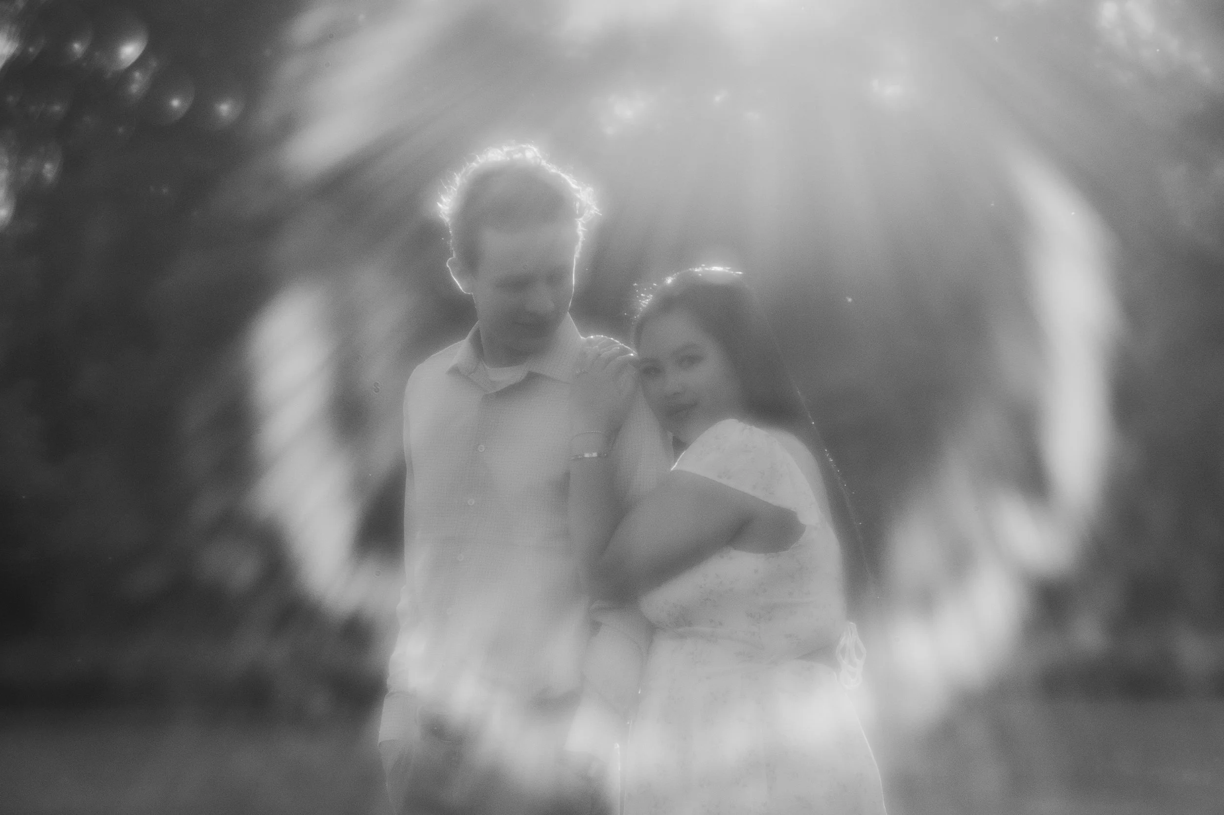 Under the Lights: A Romantic Engagement Session at The Historic Artcraft Theatre in Franklin, IN.