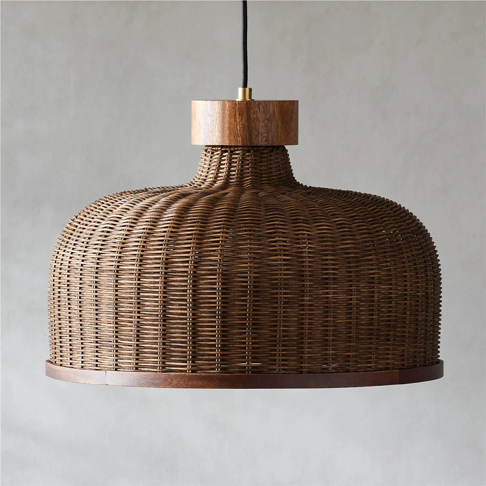 SAGO ROUNDED RATTAN PENDANT