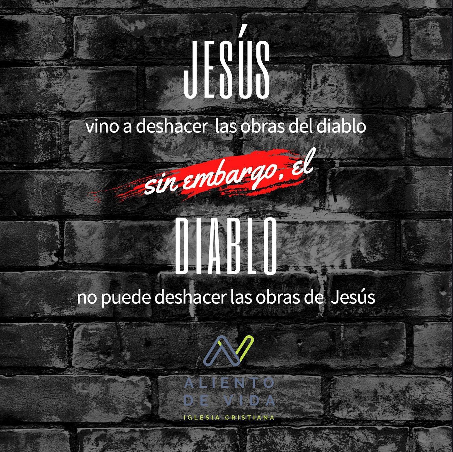 Lo que Jes&uacute;s hace a nuestro favor, ni el infierno ni el diablo, pueden deshacerlo. 1 Juan 3:8
.
#jesucristo #biblia #aliento #alientodevida #cristianos #cristianismo #amor #obediencia #jesus #jes&uacute;s #yeshua #israel #jes&uacute;sregresapr