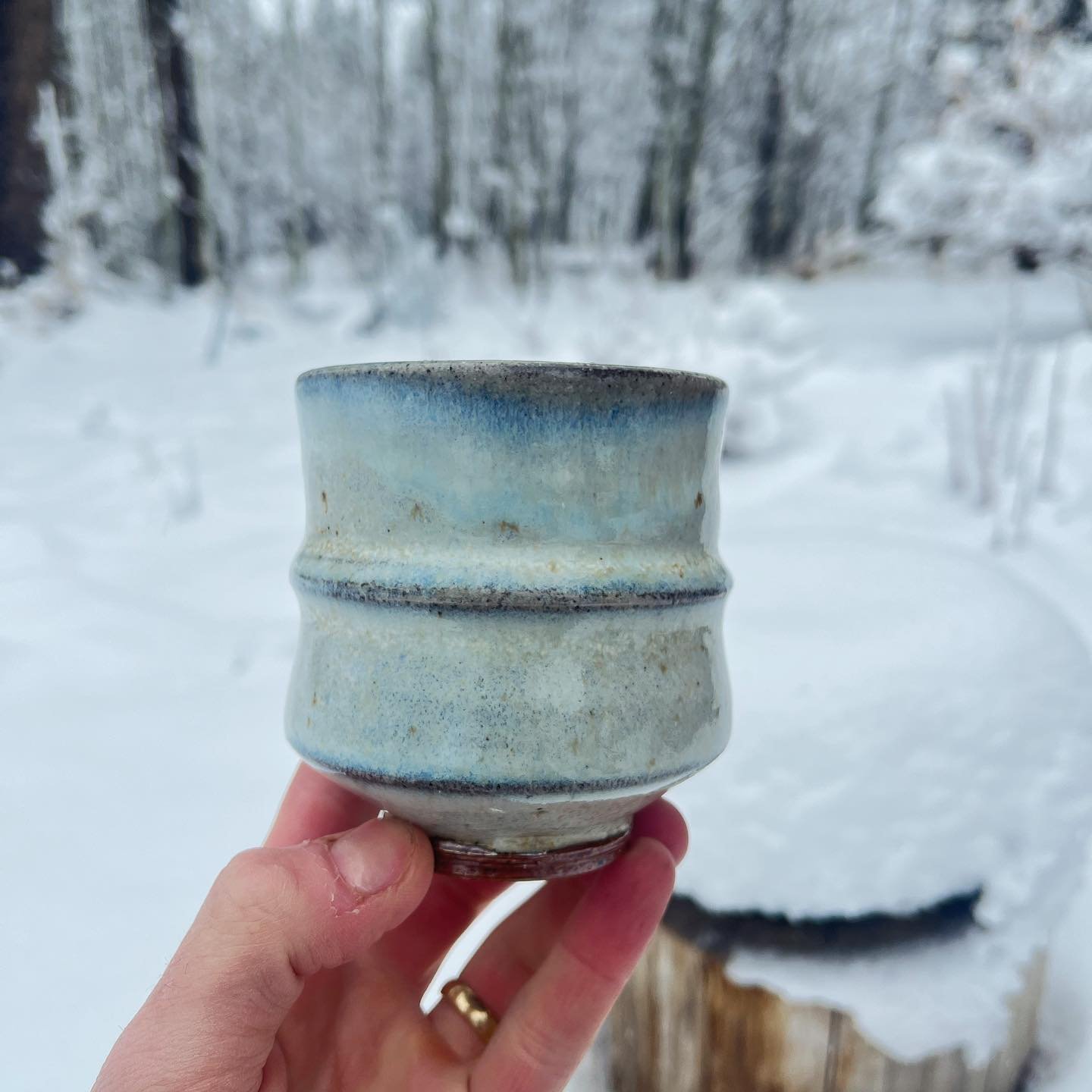 May 8, 8+ inches of snow at our place 🙃

#pottery #ceramics #stoneware #woodfiredceramics #woodfiredpottery #woodashglaze #ashglaze #nuka #contemporaryceramics #potspotspots #potteryismyfavoritesport #neverendingwinter