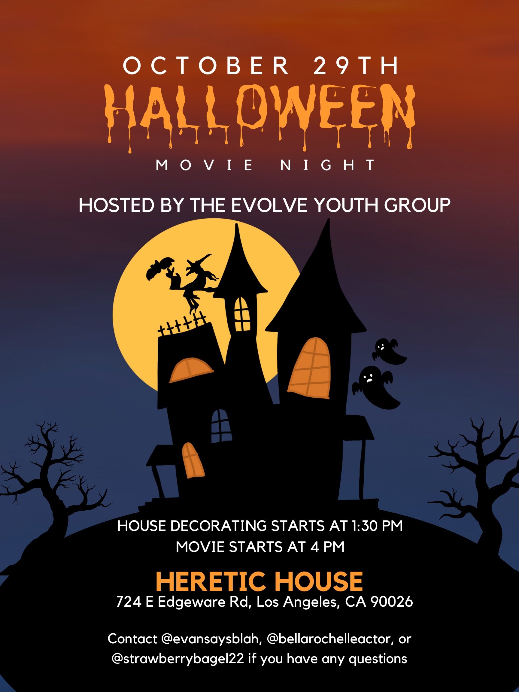 Halloween Movie Night (Evolve Youth Group)