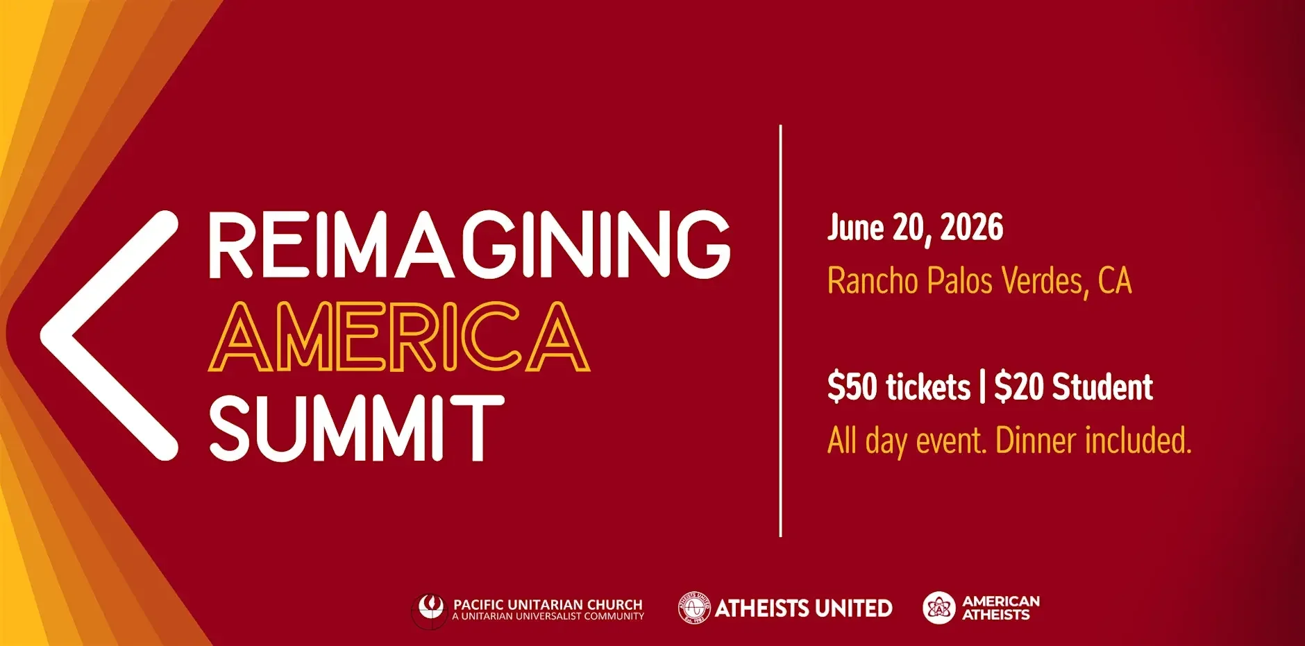 Reimagining America Summit banner