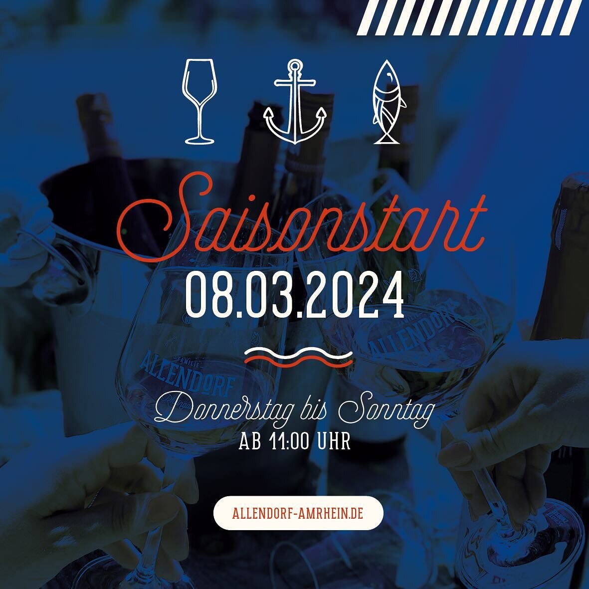 Freitag ist es soweit! Wir starten in die Saison 2024.
&Ouml;ffnungszeiten: 
Donnerstag bis Sonntag &amp; feiertags ab 11 Uhr
no cash - wir er&ouml;ffnen bargeldlos 
🥂⚓️🐟