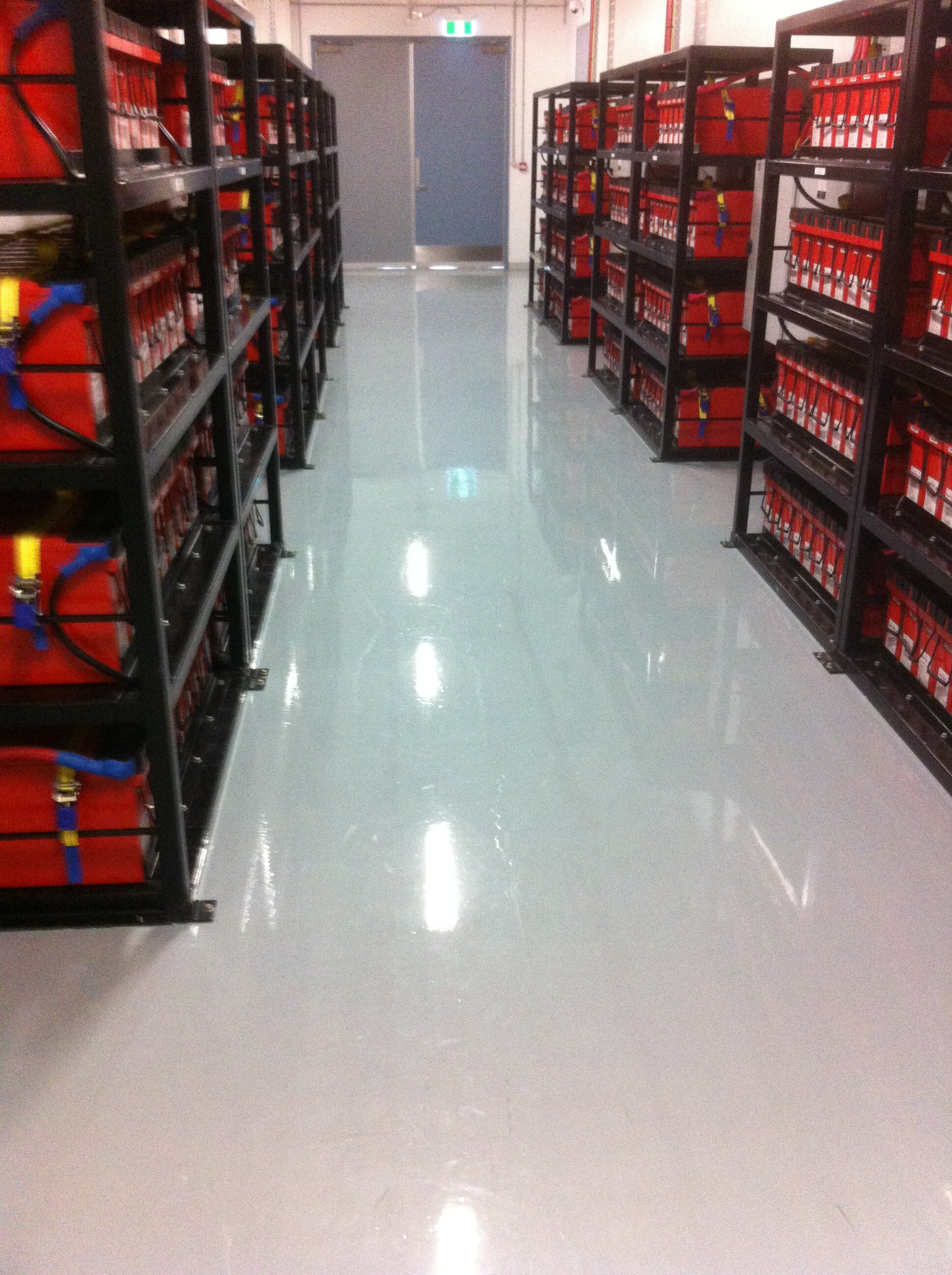 Data storage facility, Epoxy Floor Coating