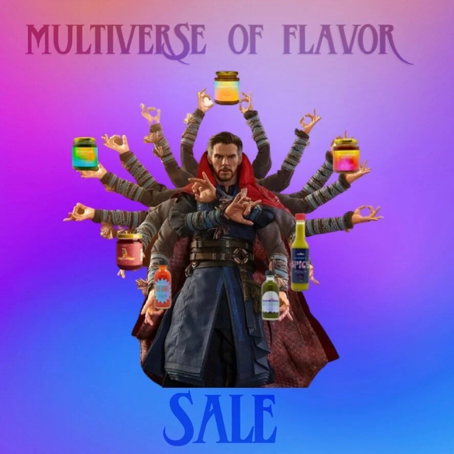 🔮Nothing STRANGE about trying new flavors. Now through May 13th it&rsquo;s BoGo! Buy any sauce get one freeeeeeeee✨

#drstrange #drstrangeinthemultiverseofmadness #mcu