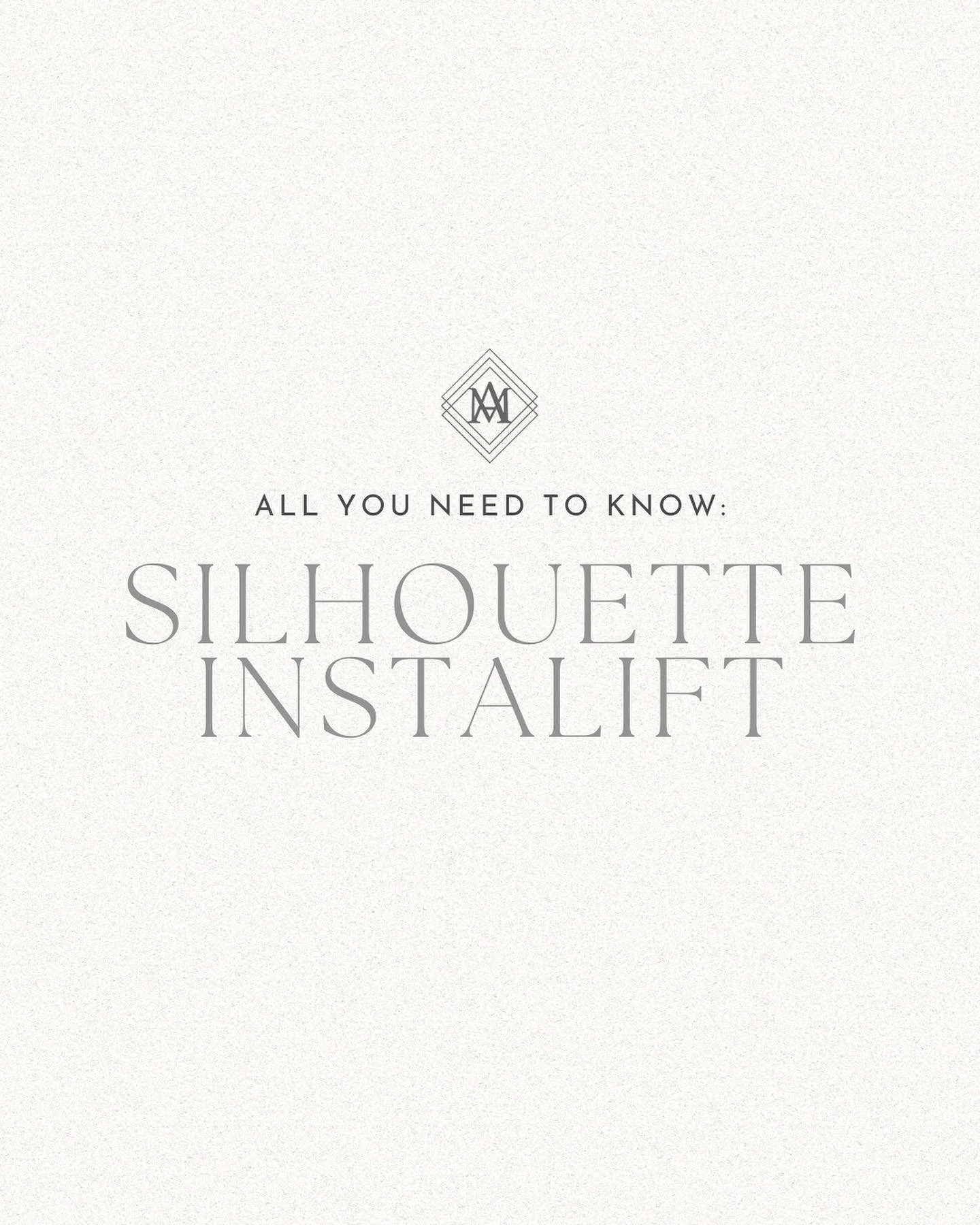 DID YOU KNOW?
The Silhouette InstaLift is the only Health Canada-approved thread lift! Using the micro-suspension technology with absorbable sutures and bidirectional cones. It repositions underlying facial tissue to provide an immediate lift and sti