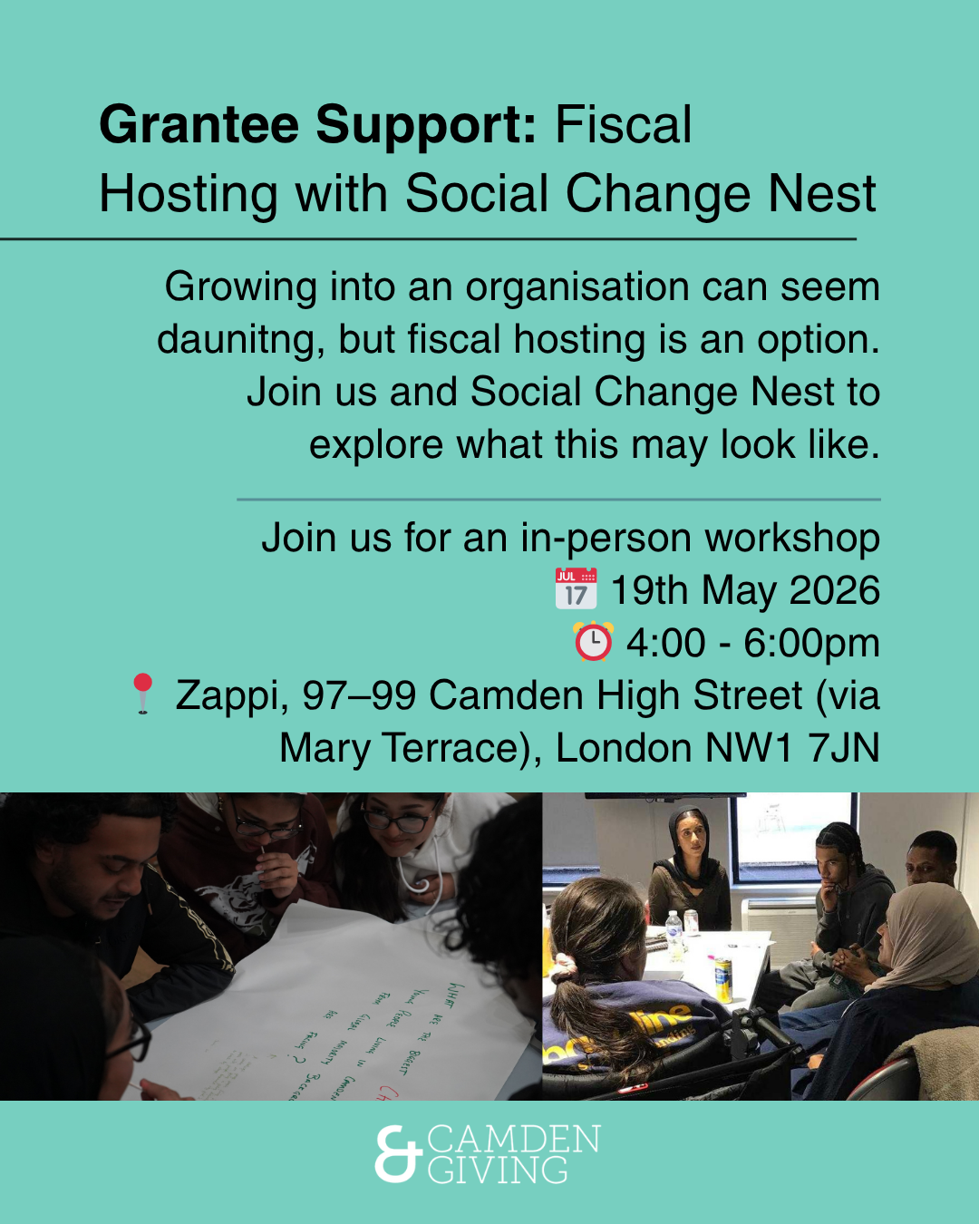 Grantee support programme: Fiscal Hosting with Social Change Nest