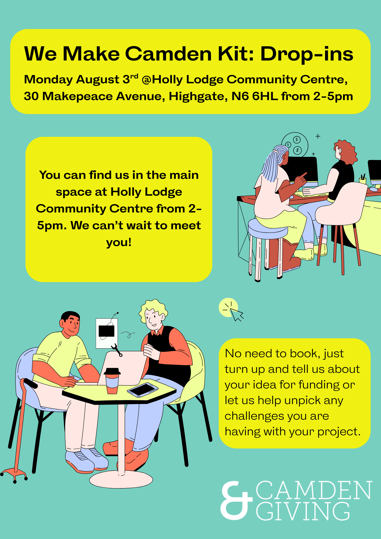 We Make Camden Kit Drop In Session @Holly Lodge Community Centre