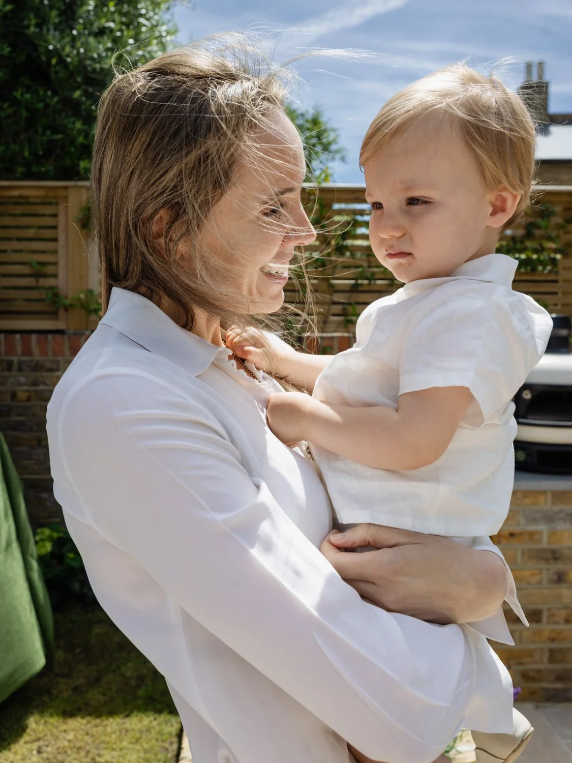 Godmother with godchild portrait