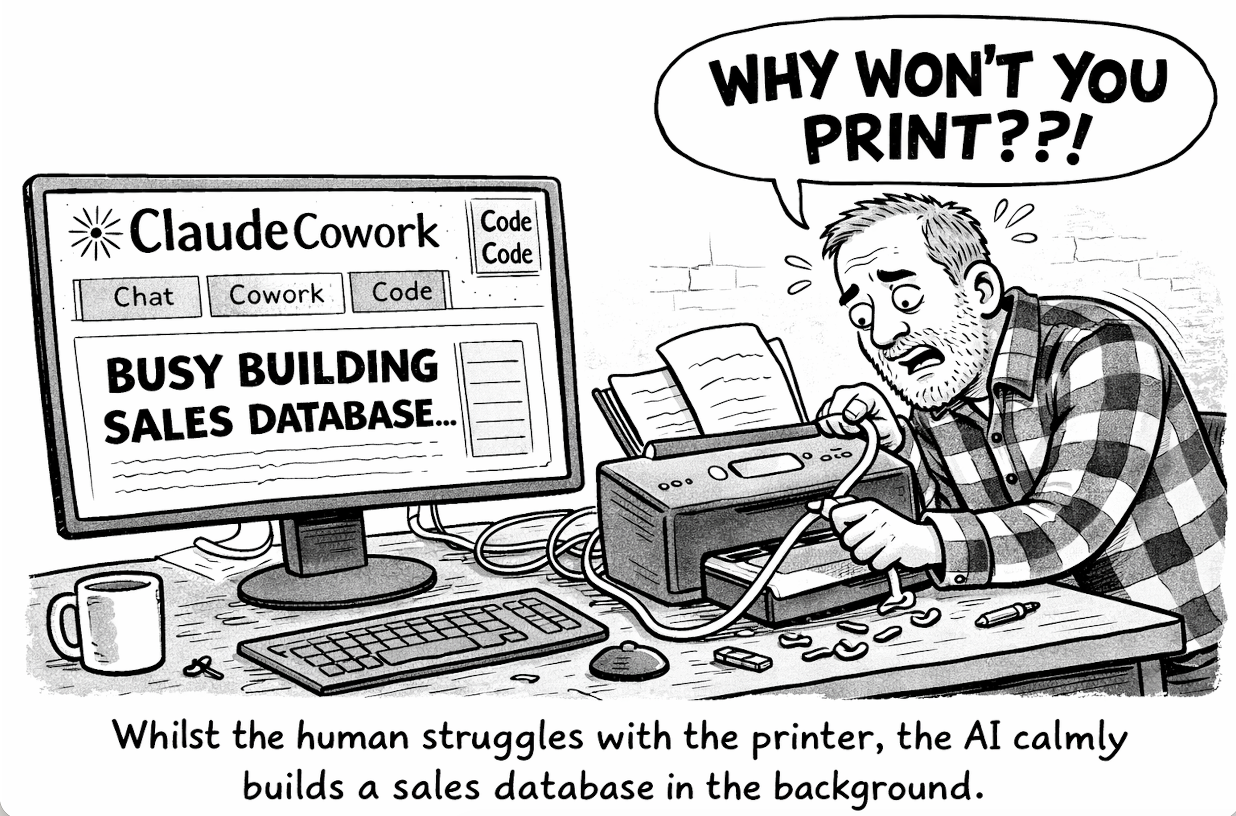 Dispatch for Claude Cowork: the AI that cracks on while you argue with your printer