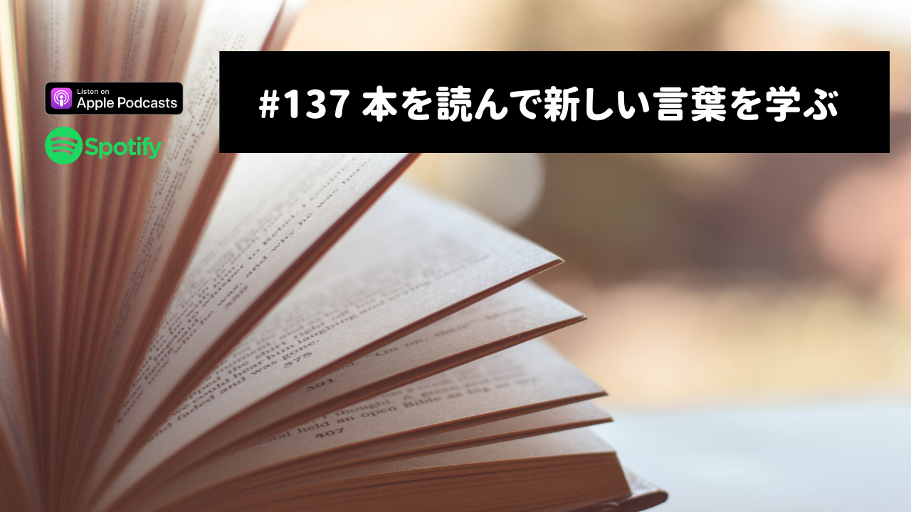 137.本を読んで新しい言葉を学ぶ：「面食い」「無神経な人」