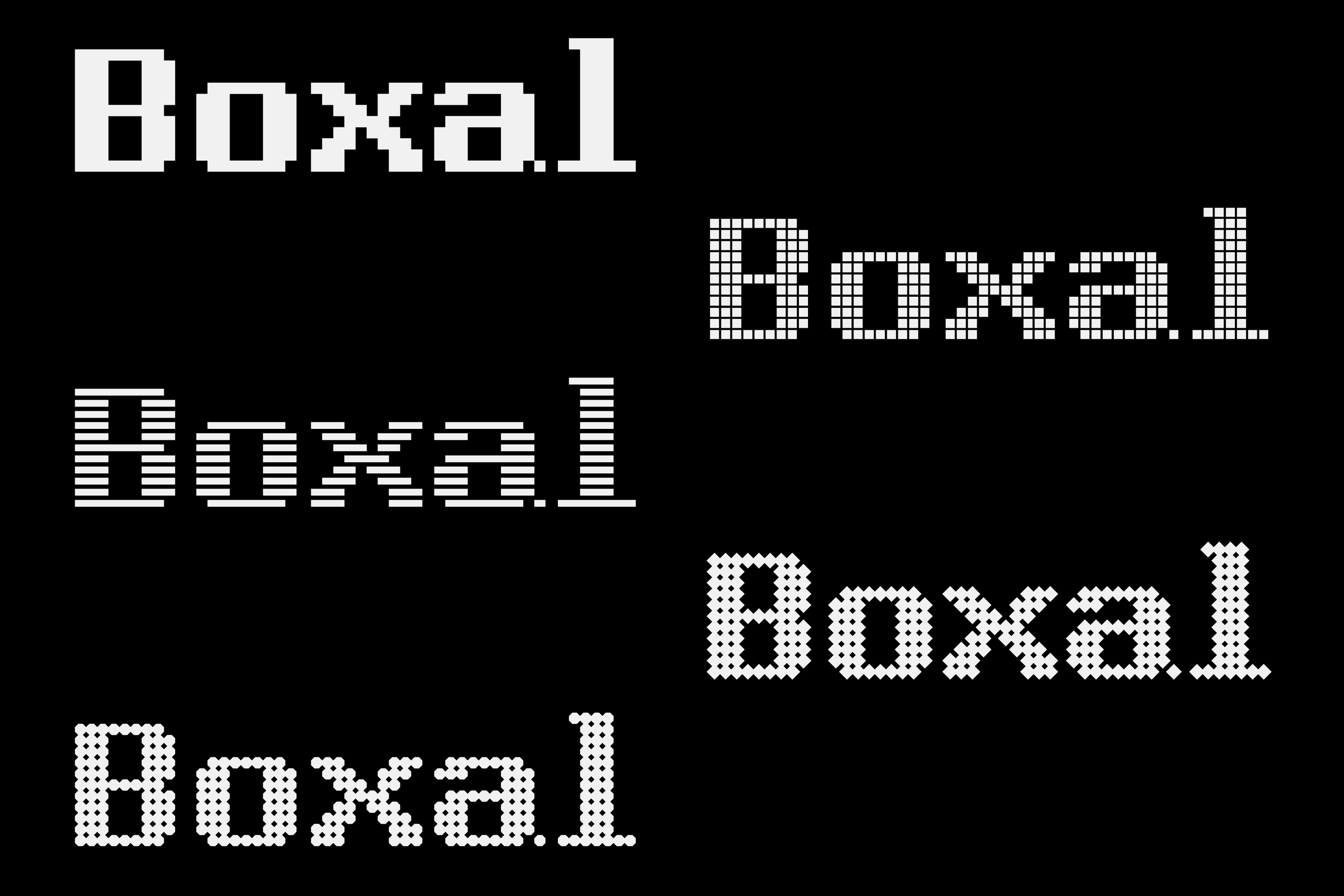 Boxal font by The Northern Block — a pixel font inspired by retro arcade games