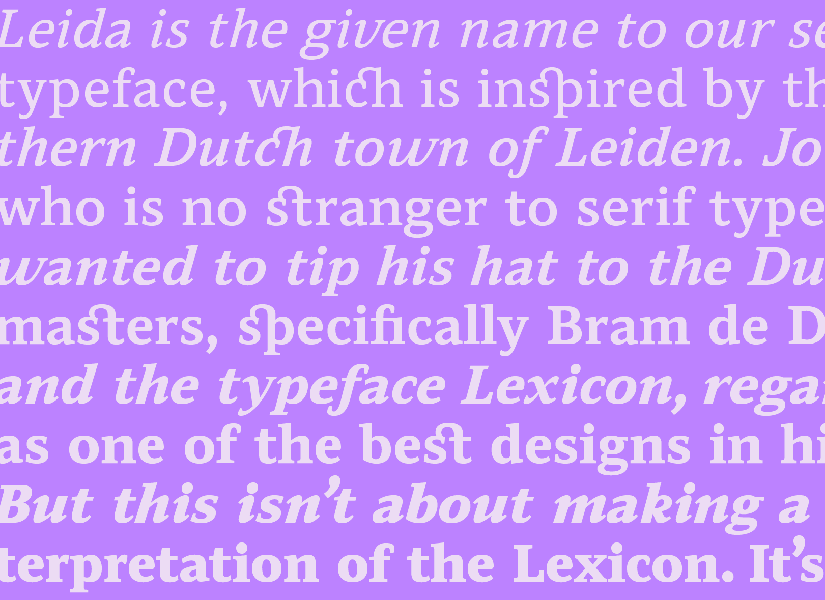Leida — The Northern Block