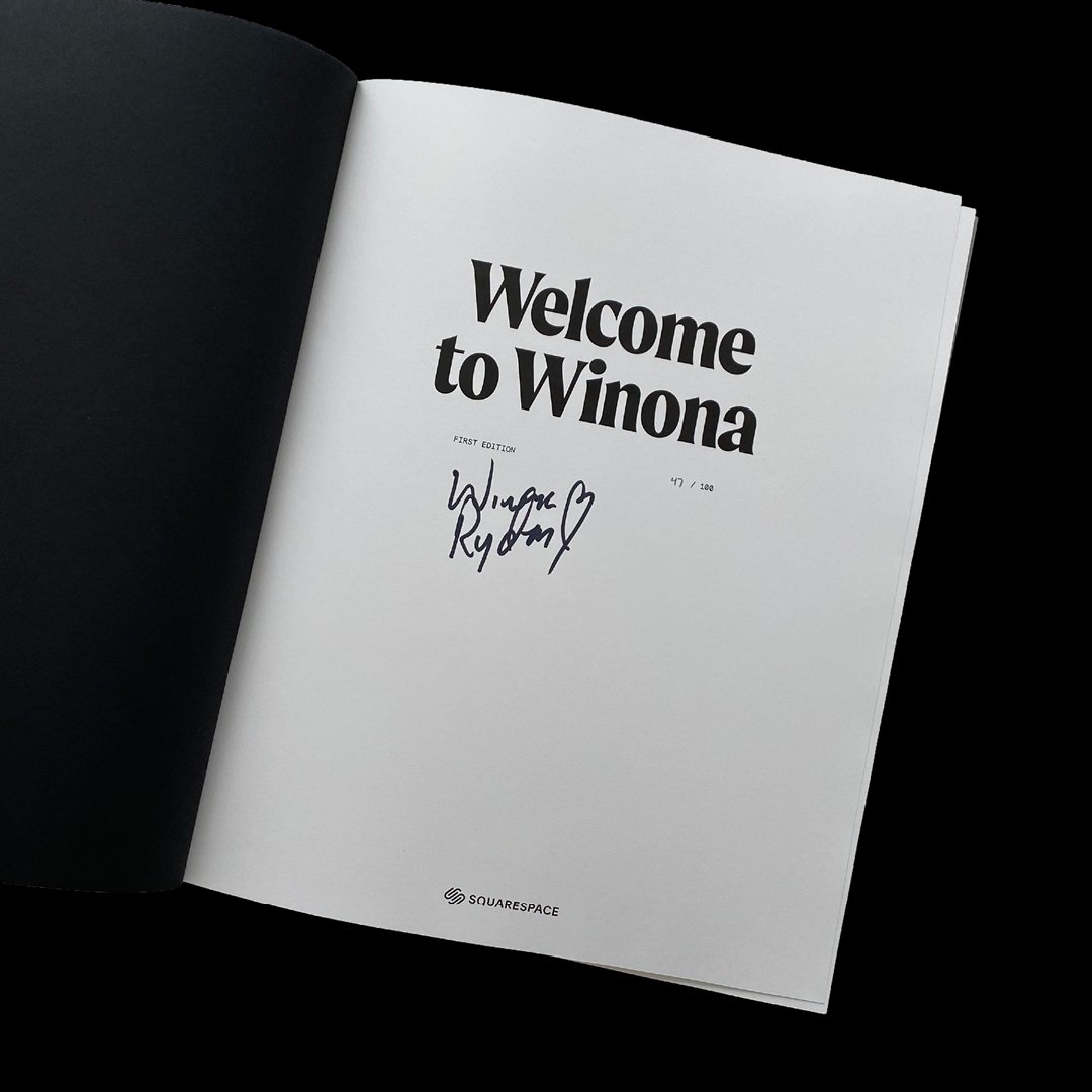 Welcome to Winona limited edition book