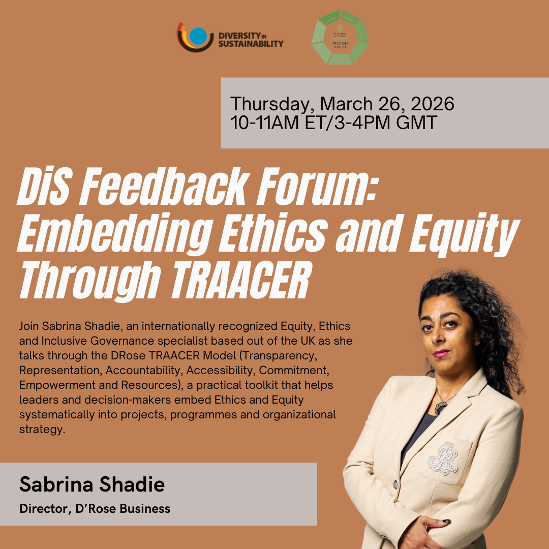 DiS Feedback Forum: Embedding Ethics and Equity through TRAACER