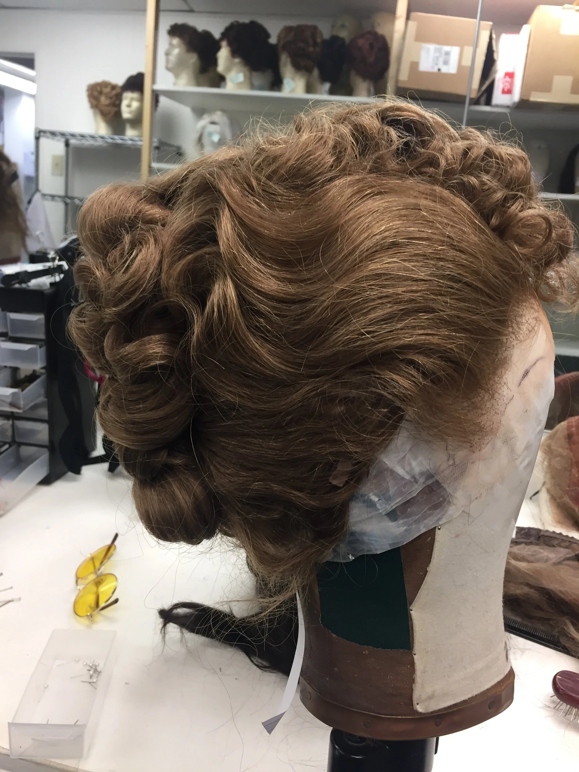 Roller set/comb out for La Boheme