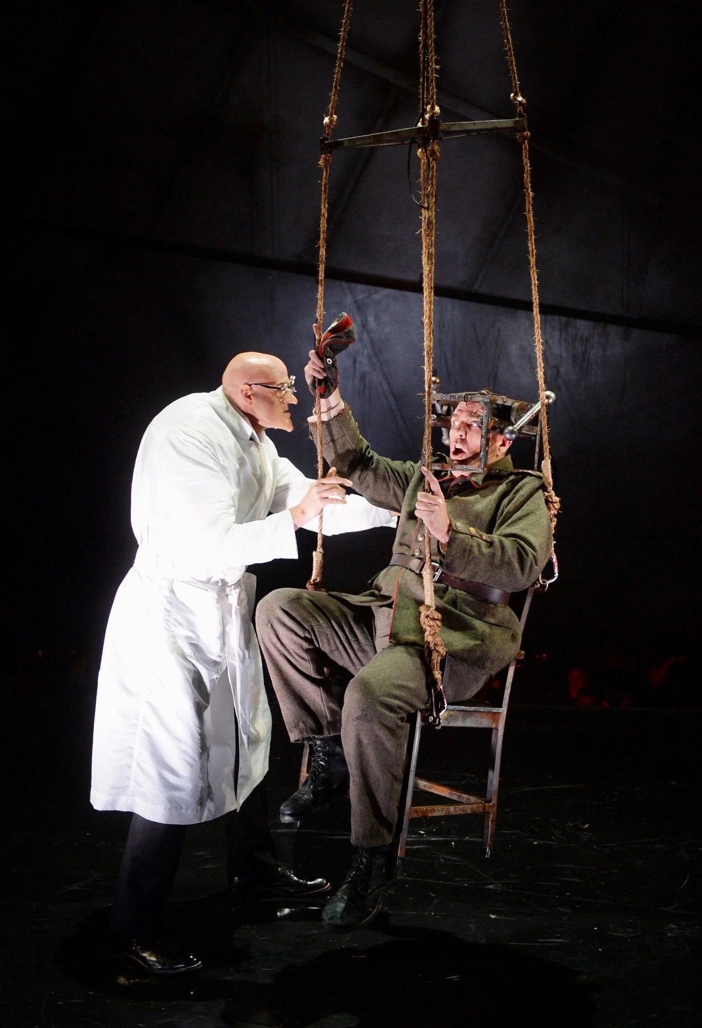 Principle makeup for both The Doctor and Wozzeck