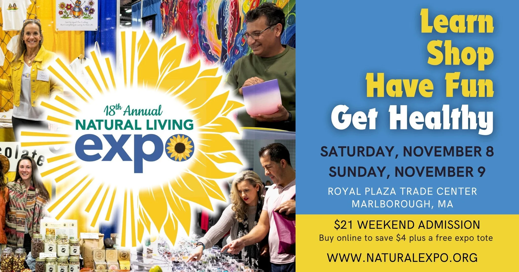 🌿 We’re thrilled to join the Natural Living Expo, New England’s largest holistic health event! With 200 exhibits and 60 free workshops, it’s a beautiful gathering celebrating living in harmony with the earth.
Visit the Reimagined