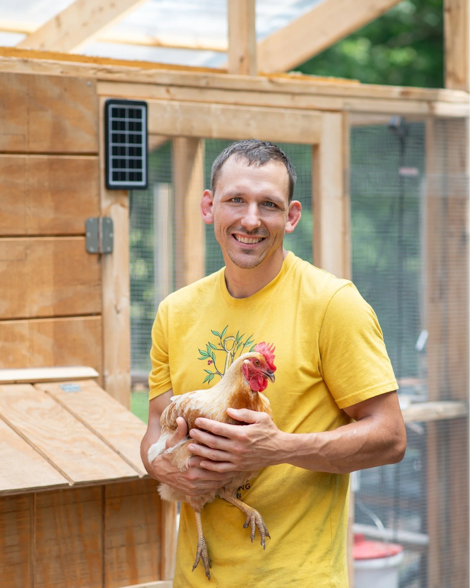 It's time to get chickens!!! 

Our chickens are not only our best friends, but they are also our emotional support animals, team mascots, and they poop out our breakfast (not really but you get the gist) ...

We have our chickens in a coop we built -