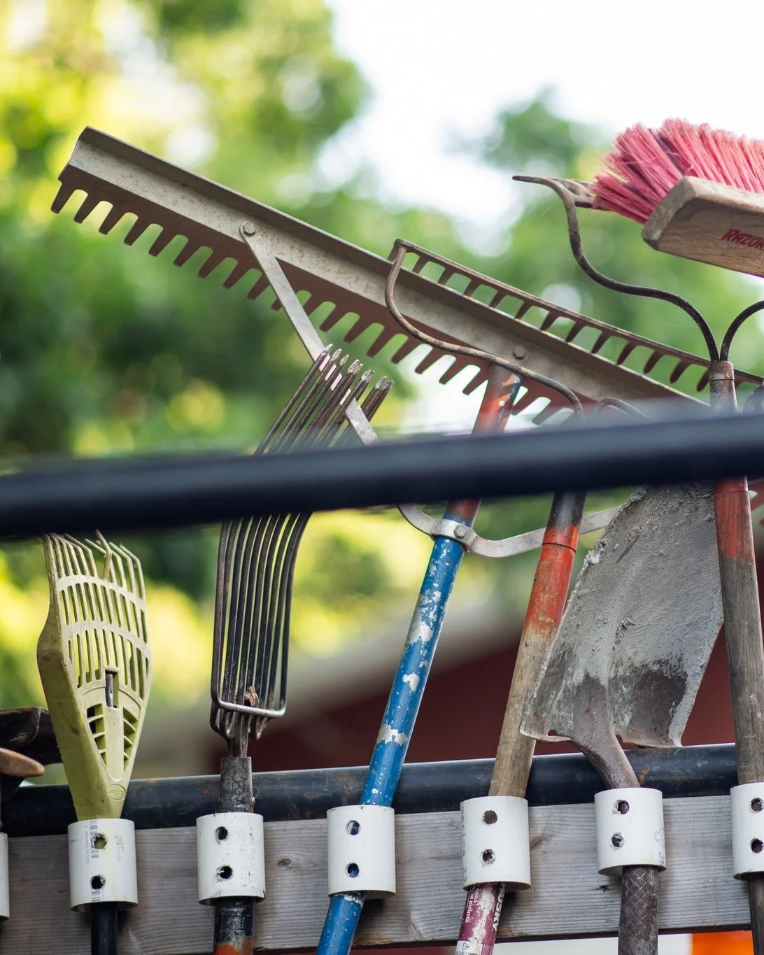 "If I had six hours to chop down a tree, I'd spend the first four hours sharpening the axe." - Abe Lincoln

Get your garden tools ready! It always takes us longer than we expect to sand, sharpen, oil and organize all our tools. But it is we