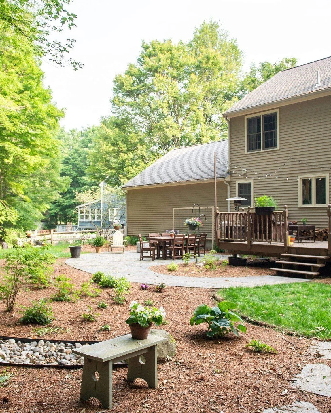 Your garden shouldn't just be plants...

Softscaped landscapes need to be interacted with. Weeded, observed, harvested. Walkways and spaces to lounge are an important part of thriving gardens. 

A walkway through your meadow, a patio surrounded by ra