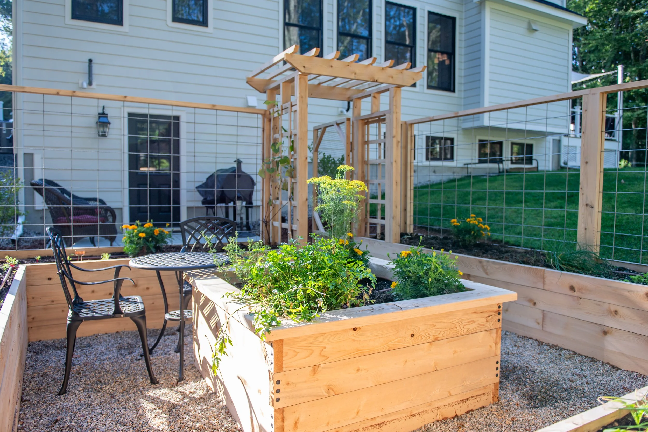 Reimagined Roots Custom Cedar Raised Garden Bed Portfolio | Central Massachusetts