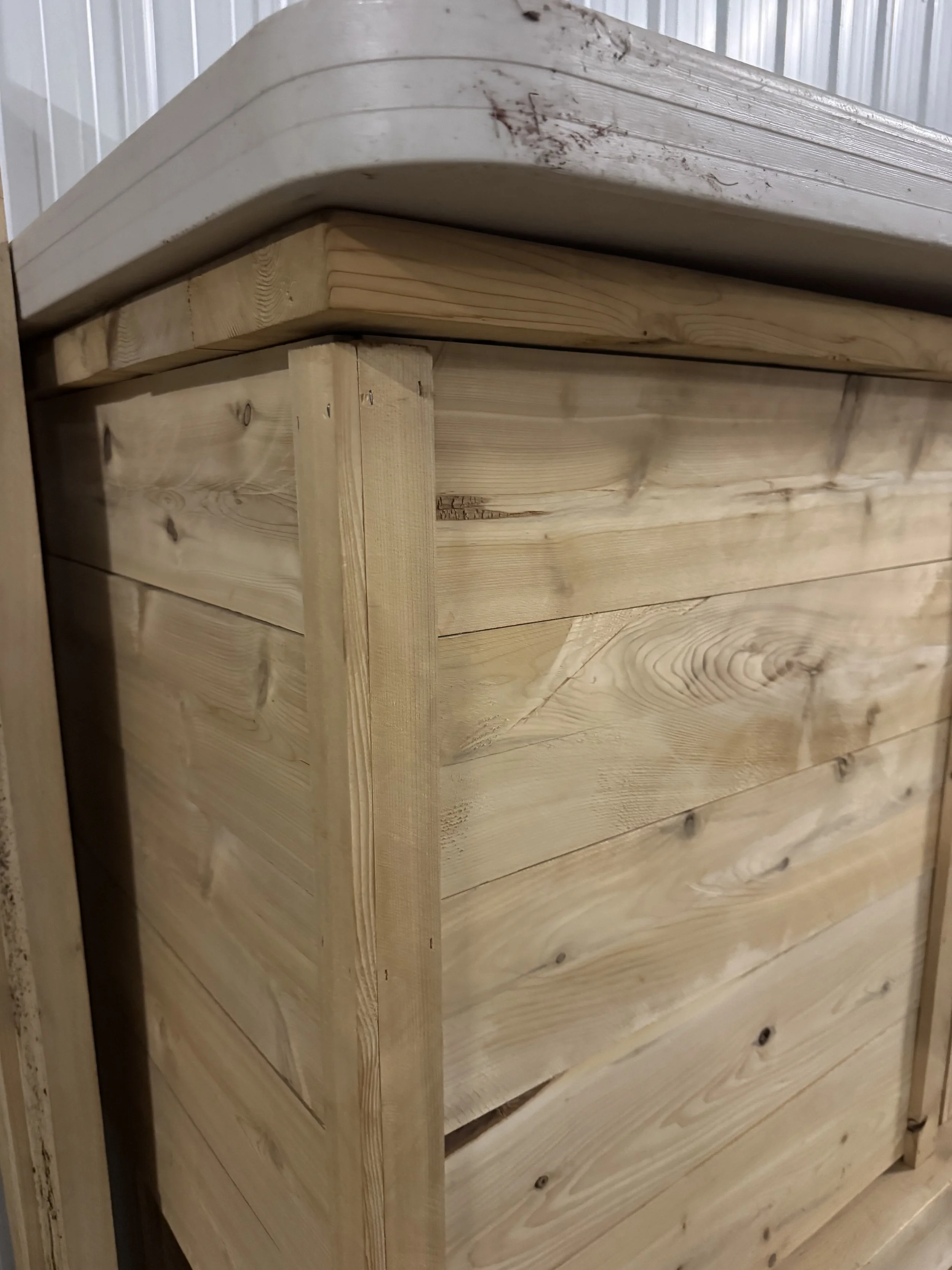 2 Course Cedar Raised Bed Finished Edges