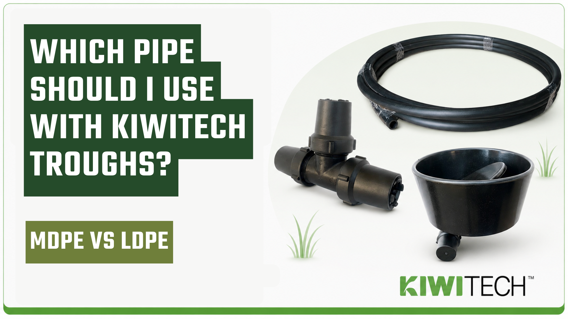 graphic saying which pipe should i use with kiwitech through